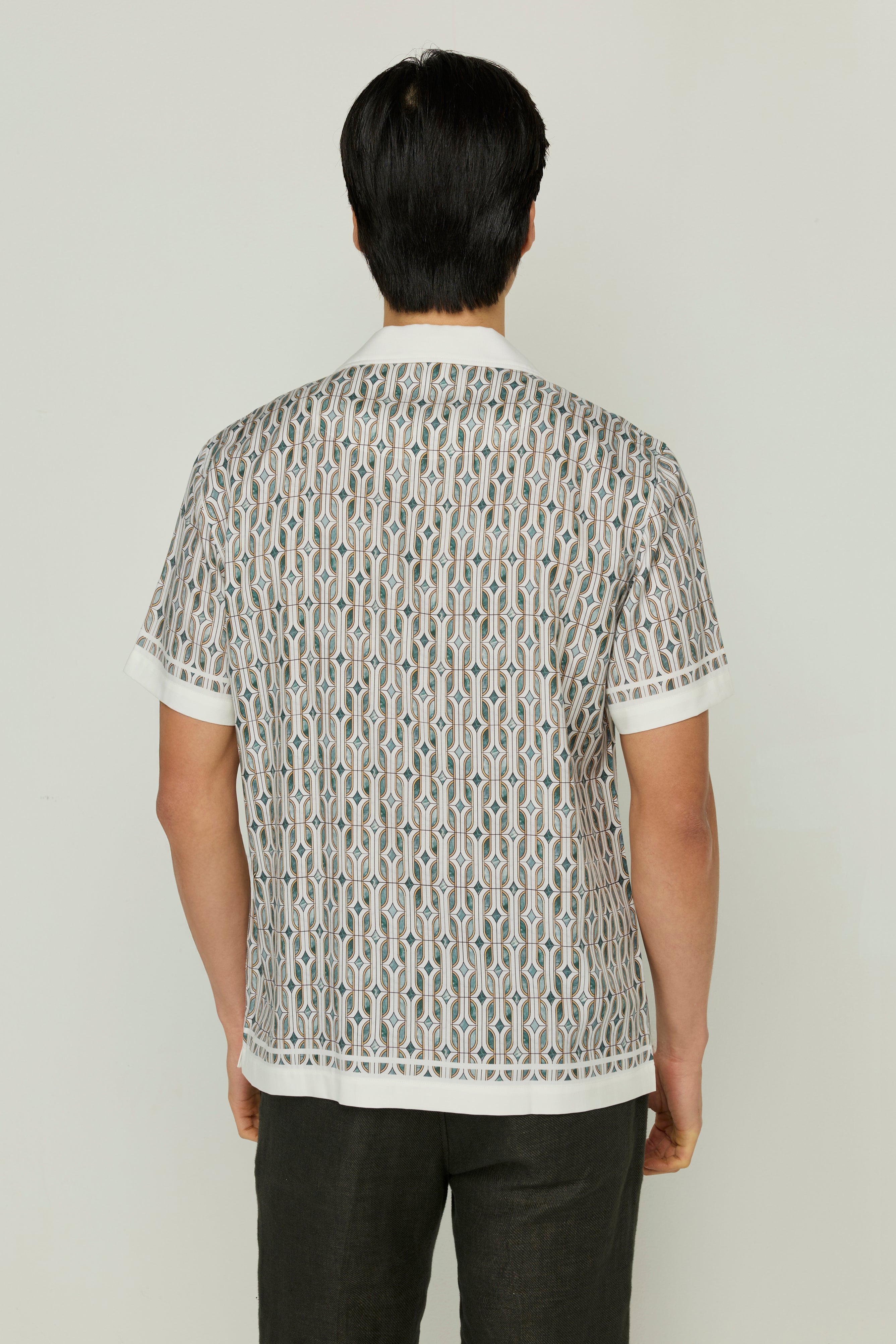 LINEN TENGEL PRINTINTG SHIRT