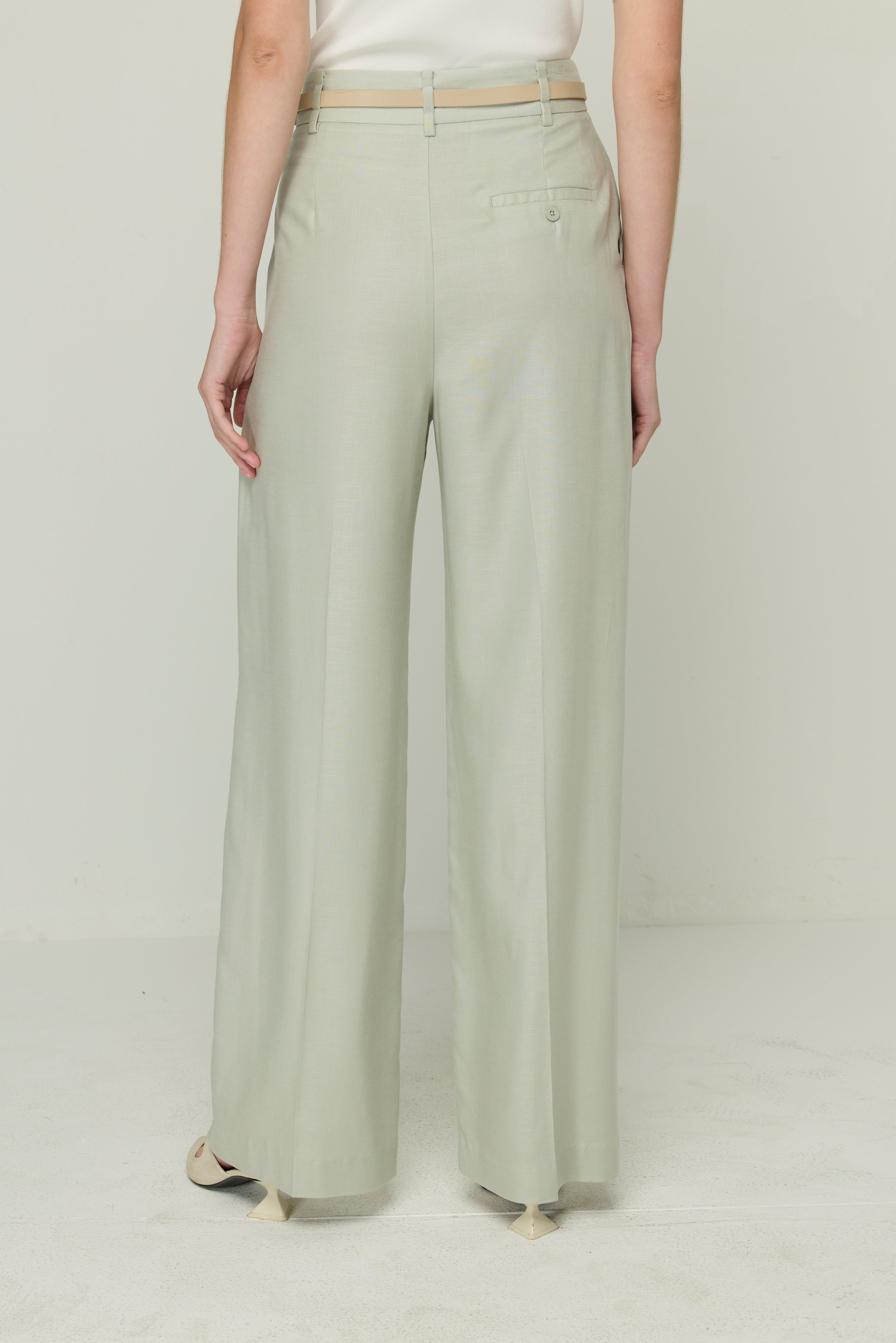 BARREL PANTS WITH BELT