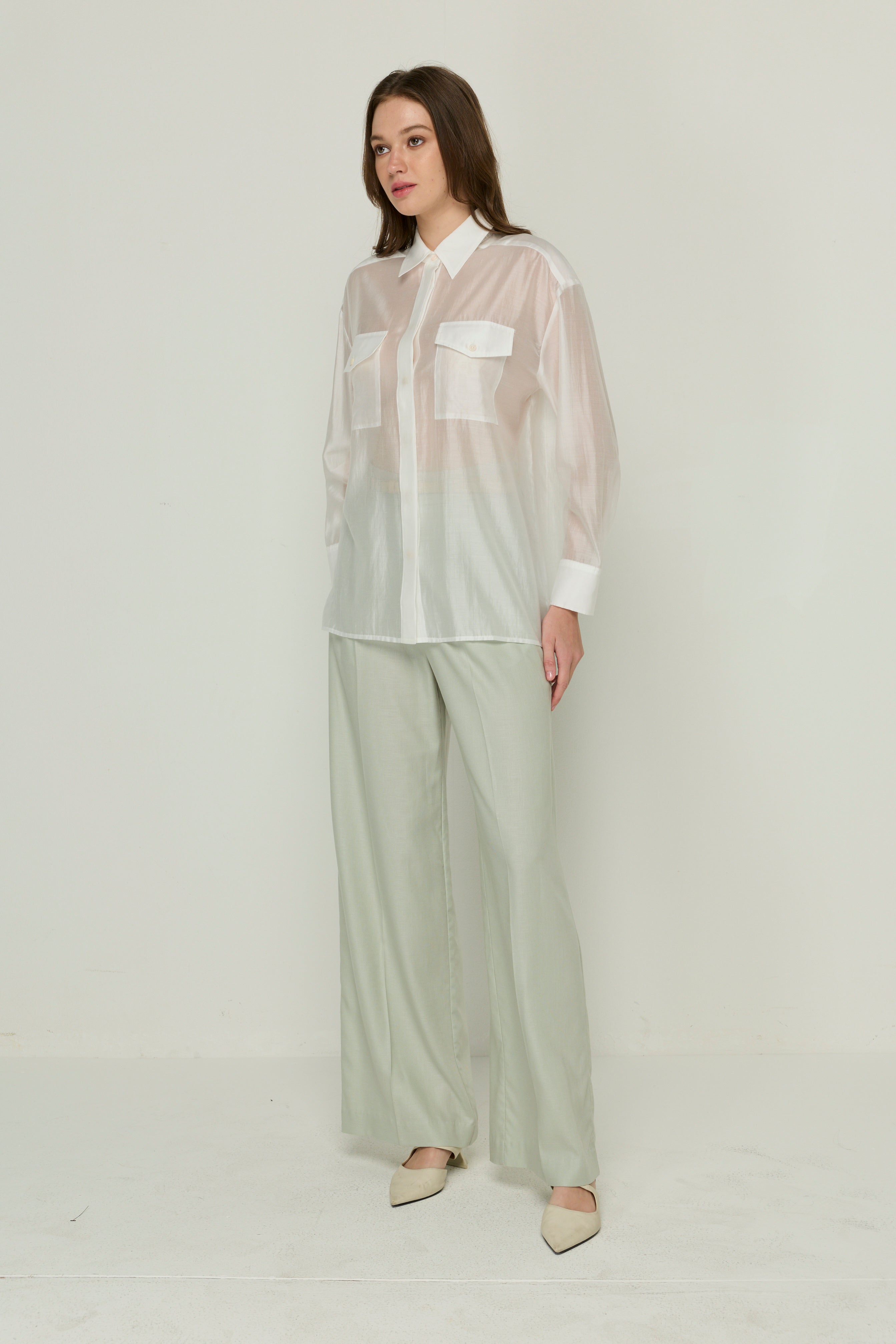 BARREL PANTS WITH BELT