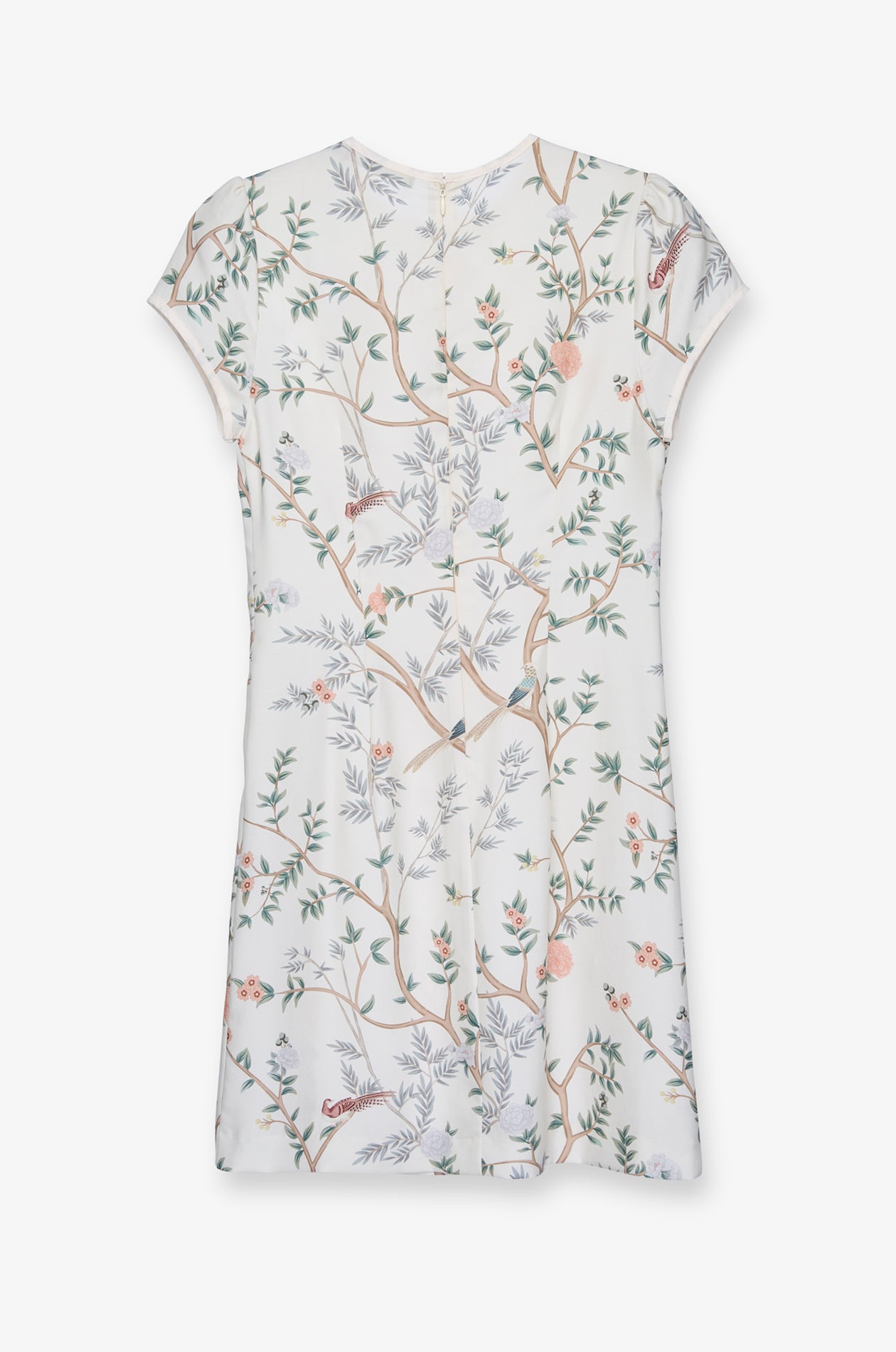 CHINESE STYLE PUFF SLEEVE SHORT DRESS