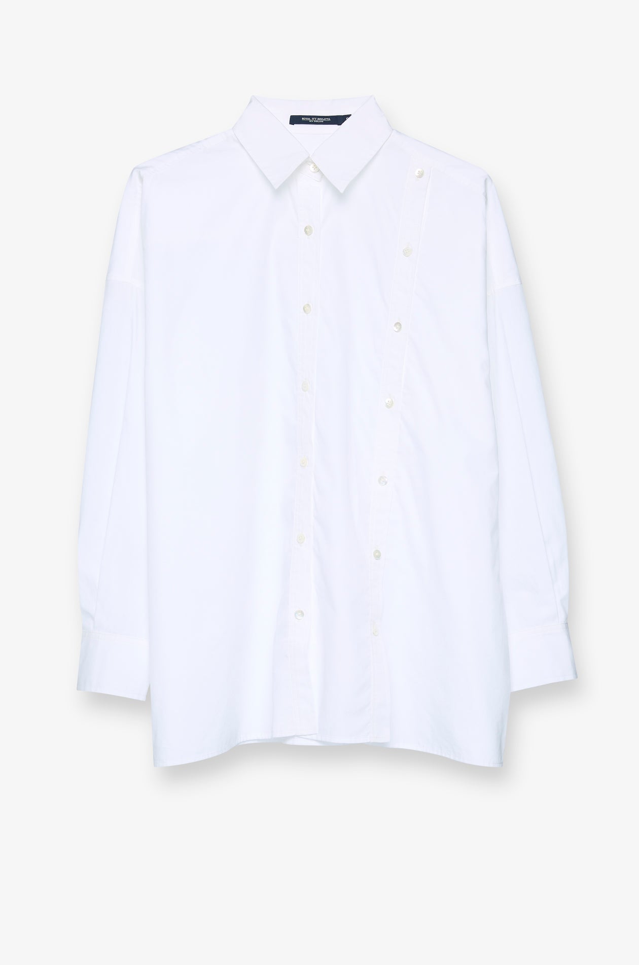 ASYMMETRIC BUTTON DETAIL SHIRT