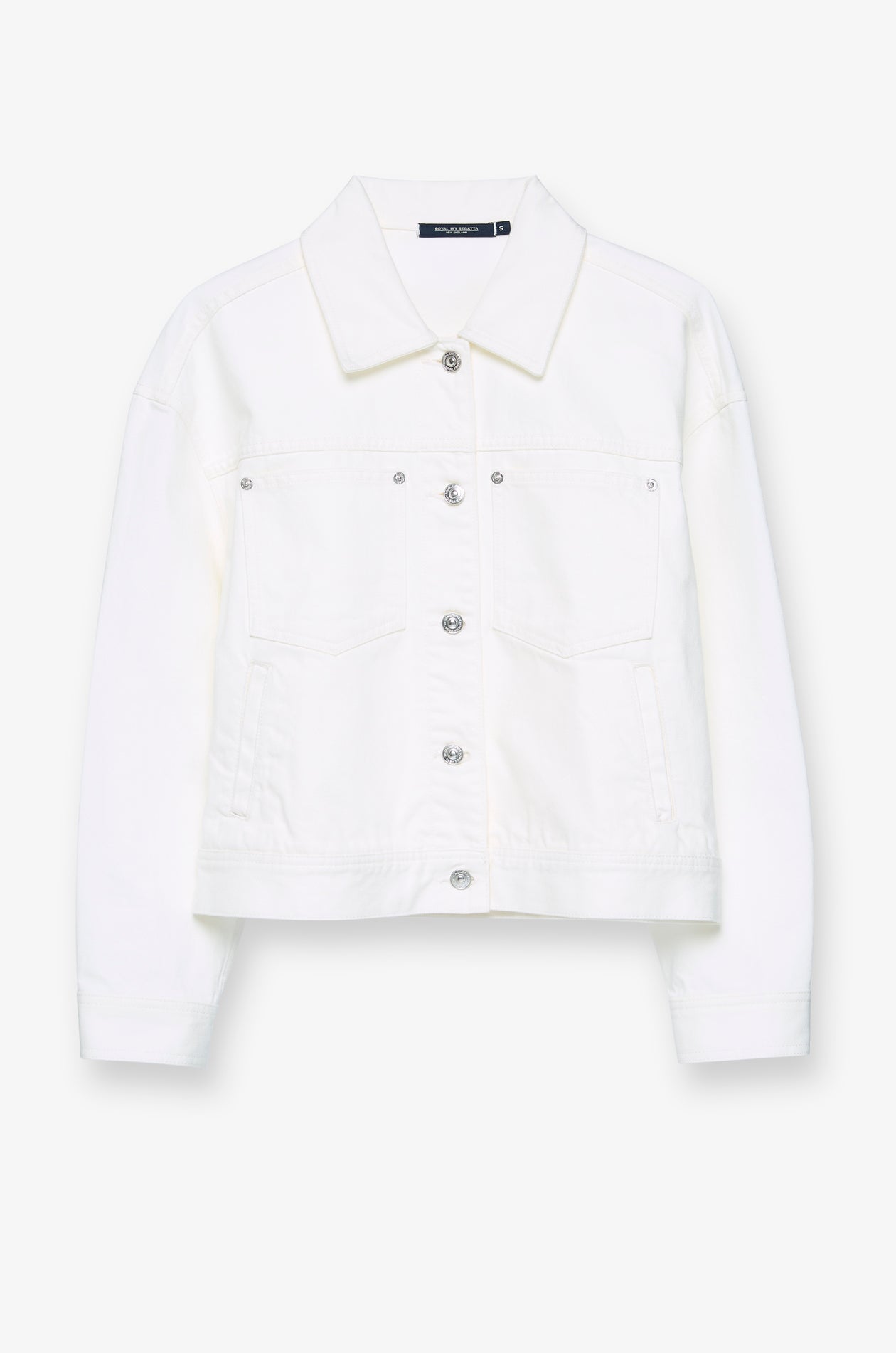 CROPPED WHITE DENIM JACKET