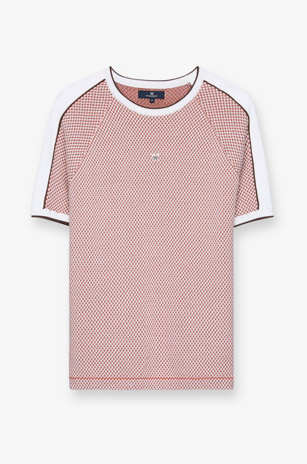 GEO-PATTERN RAGLAN CREWNECK T-SHIRT