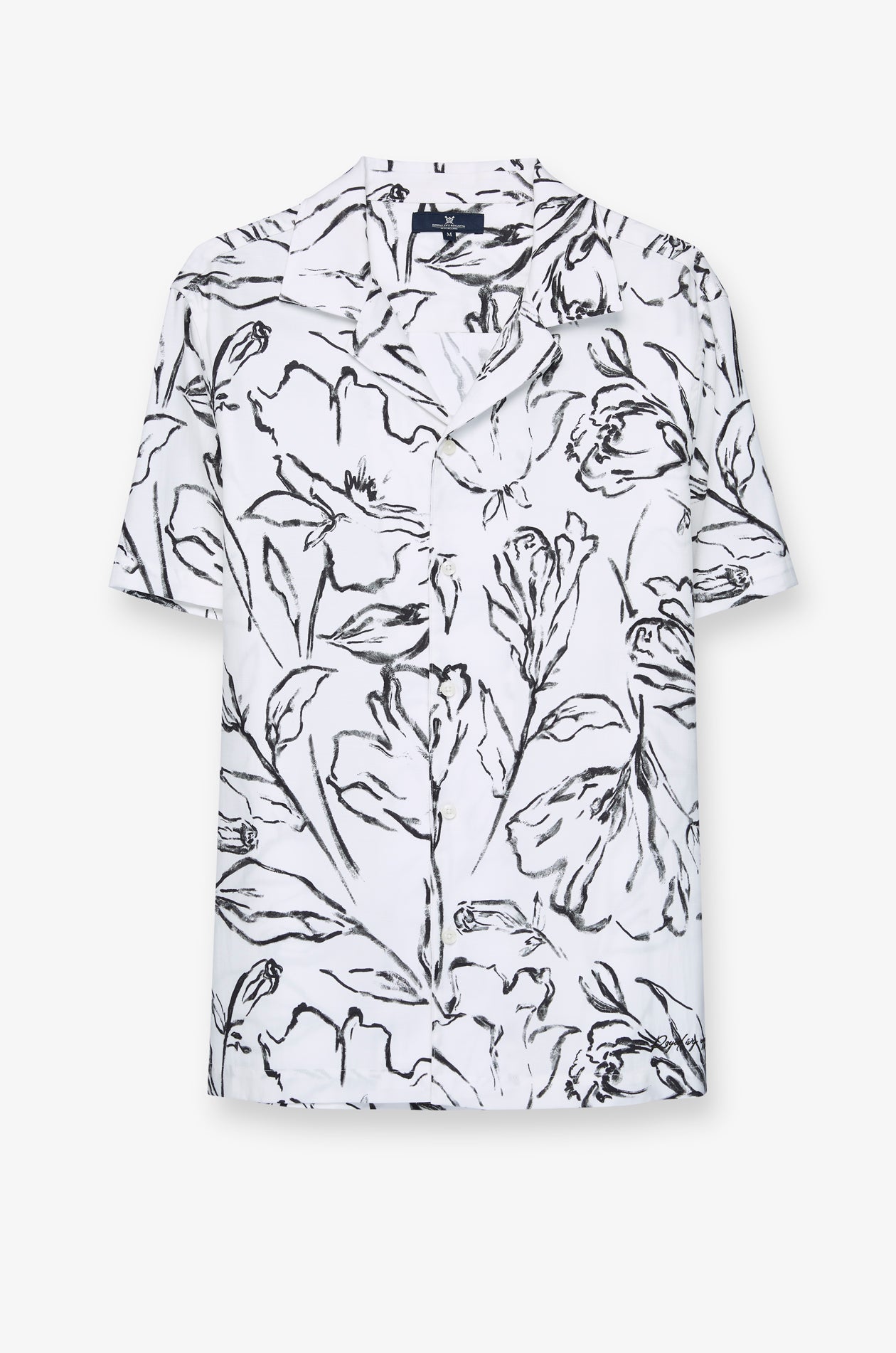 OFF WHITE PRINTED FLOWER SHIRTS
