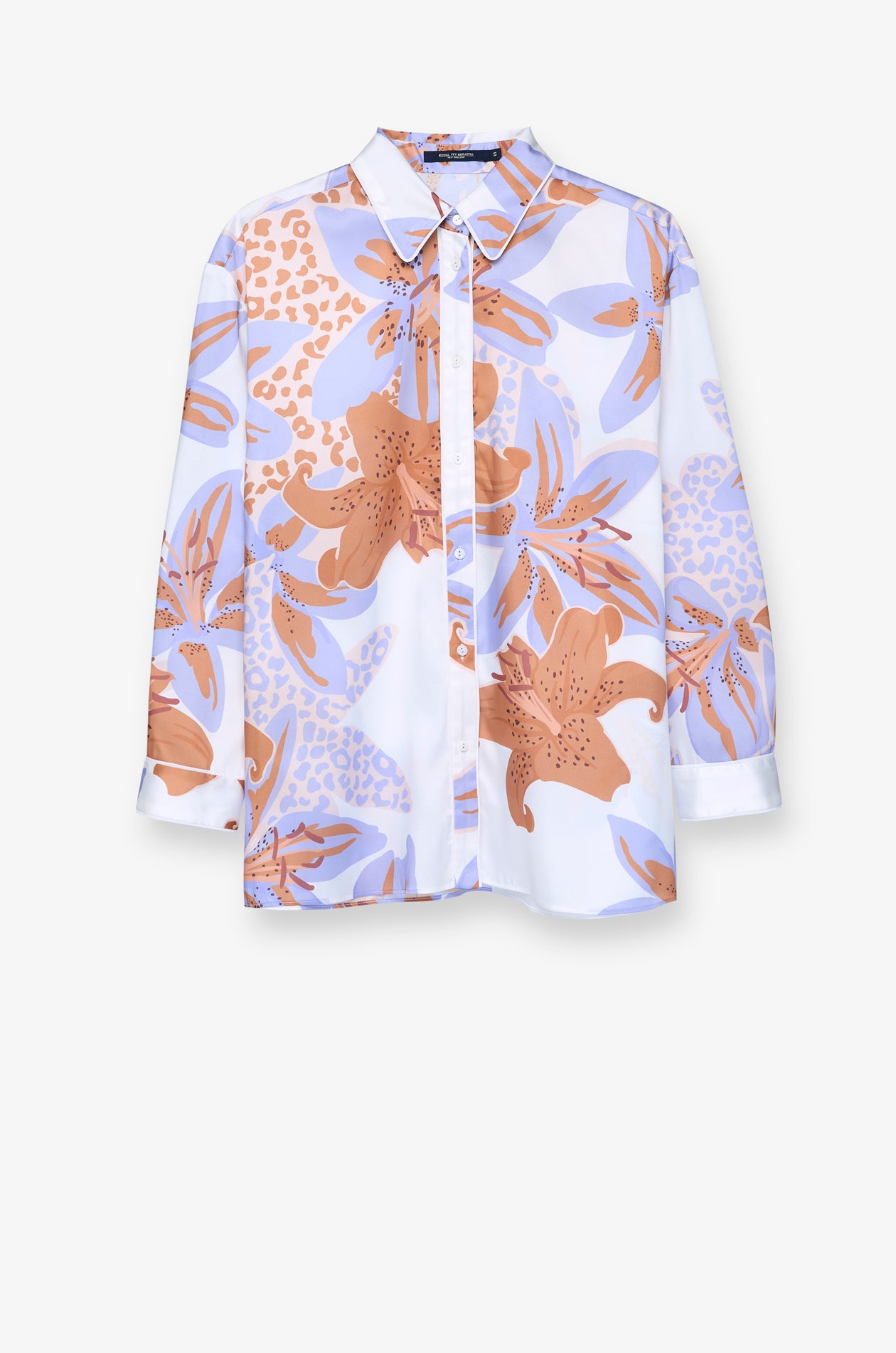 ABSTRACT FLORAL PRINT SHIRT
