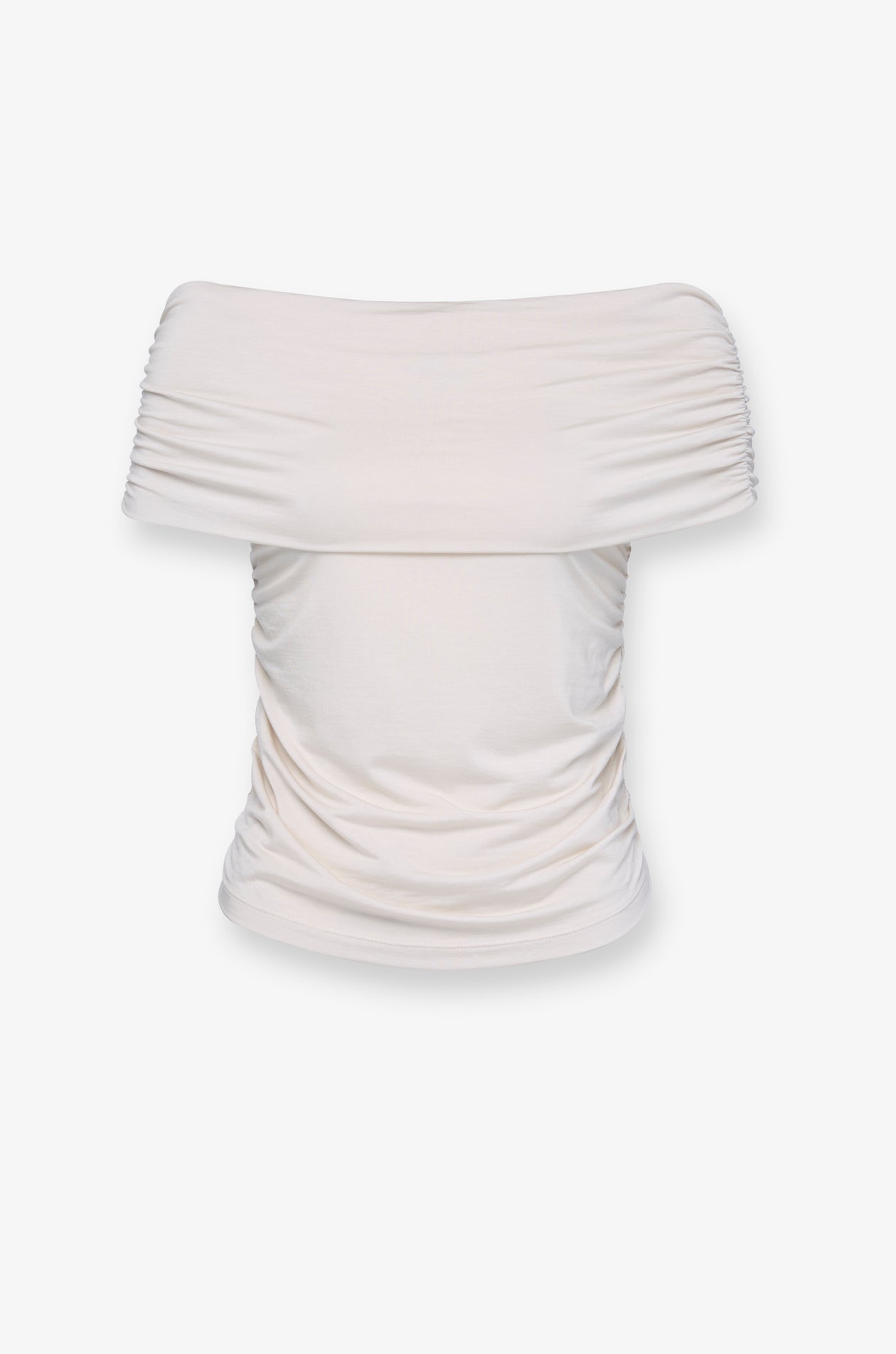 RUCHED OFF-SHOULDER TOP