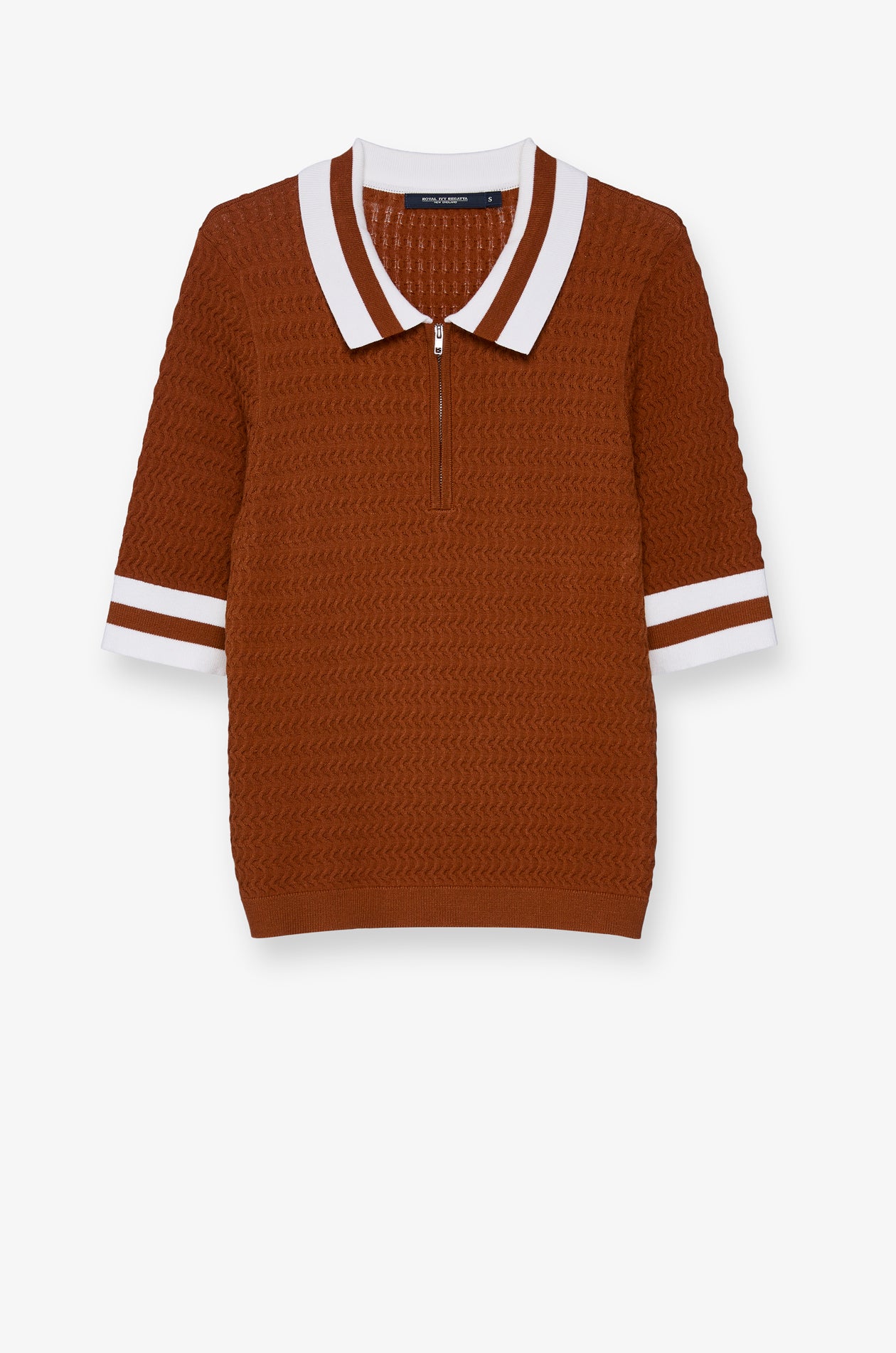 ZIPPER FLATKNIT POLO