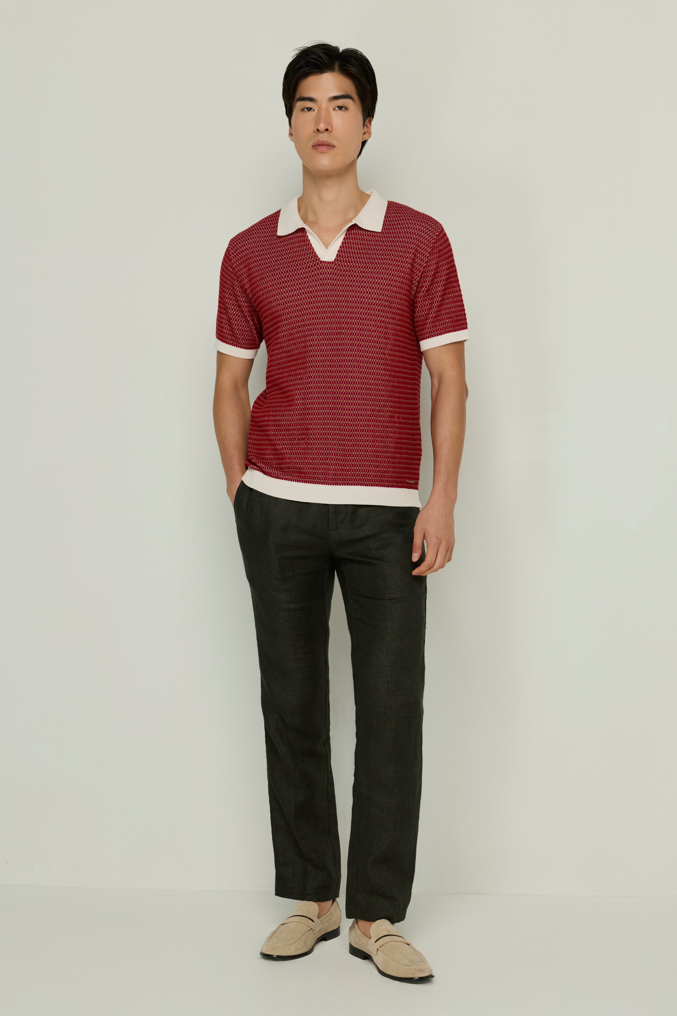 KNITWEAR EMBROIDERY POLO SHIRT