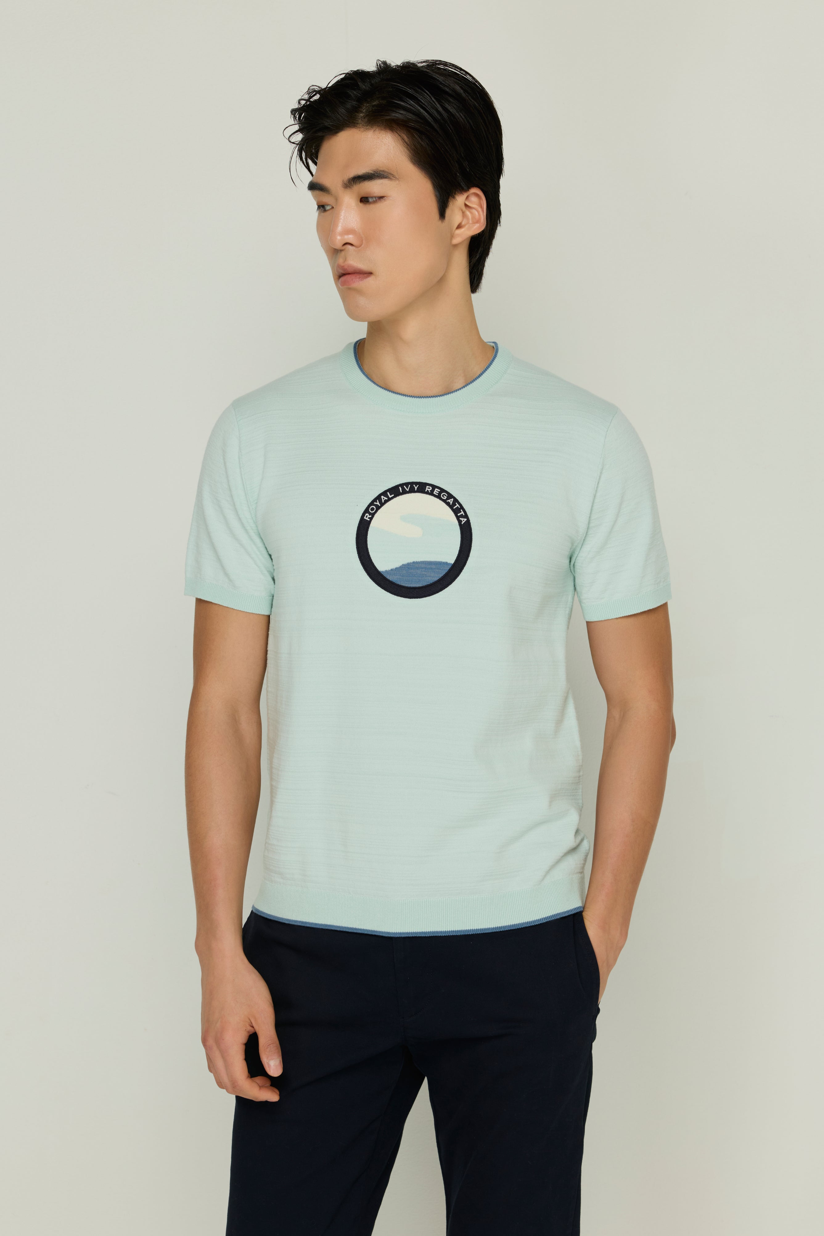 KNITWEAR PRINTED SEA CLOUD T-SHIRT