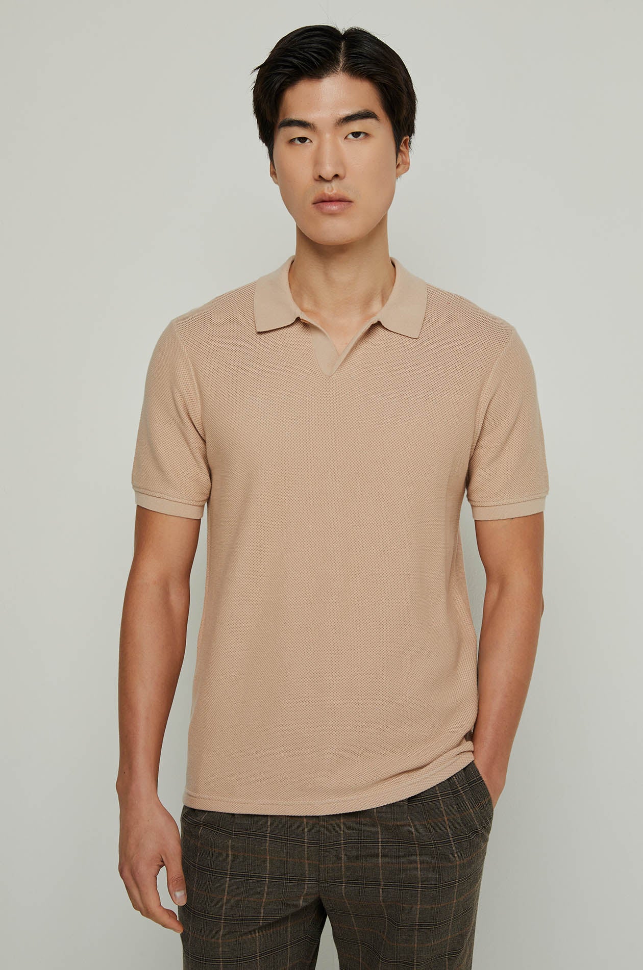COTTON KNITTED POLO Dark Green / XXL