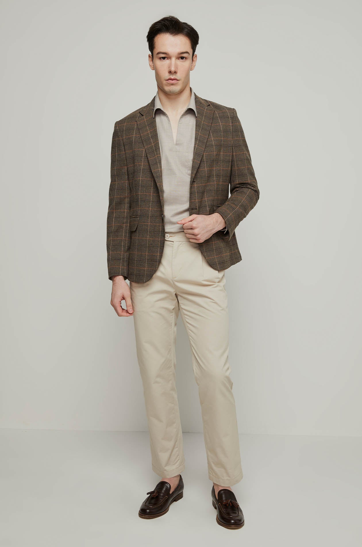 LONG SLEEVE BUTTONLESS POLO SHIRT