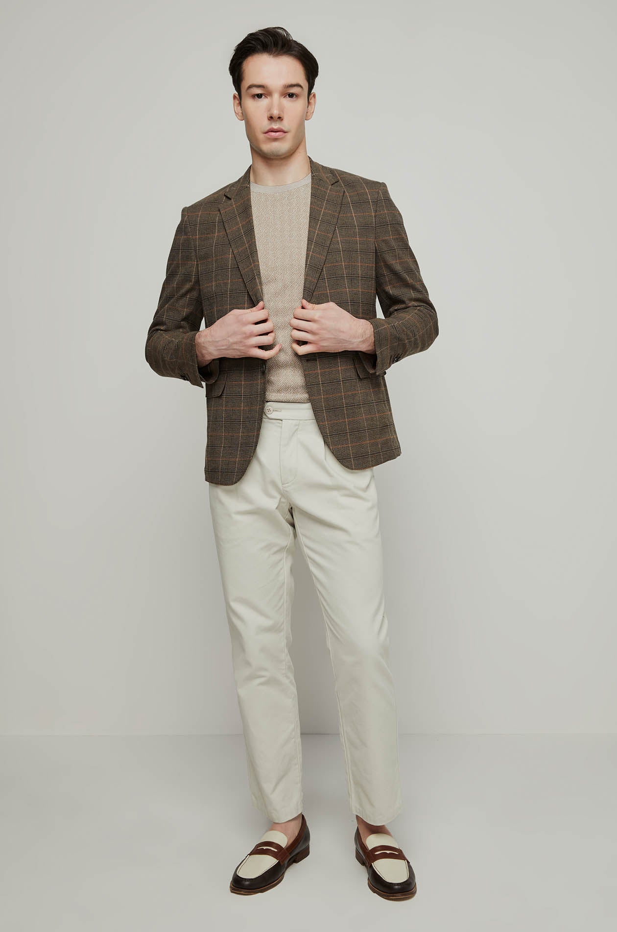 TEXTURED JACQUARD KNITTED TEE