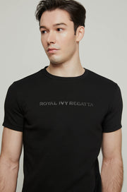 TYPO LEATHER LOGO GRAPHIC TEE