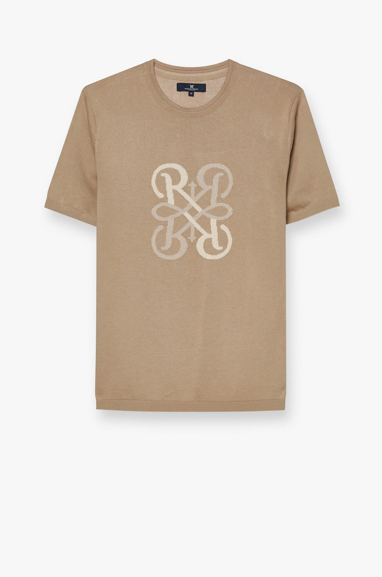 MIRRORED LOGO KNITTED TEE