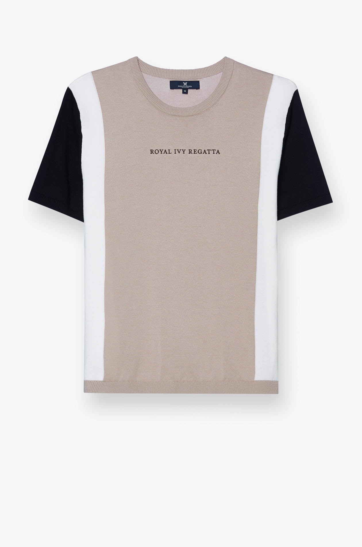 COLOR BLOCK KNITTED TEE