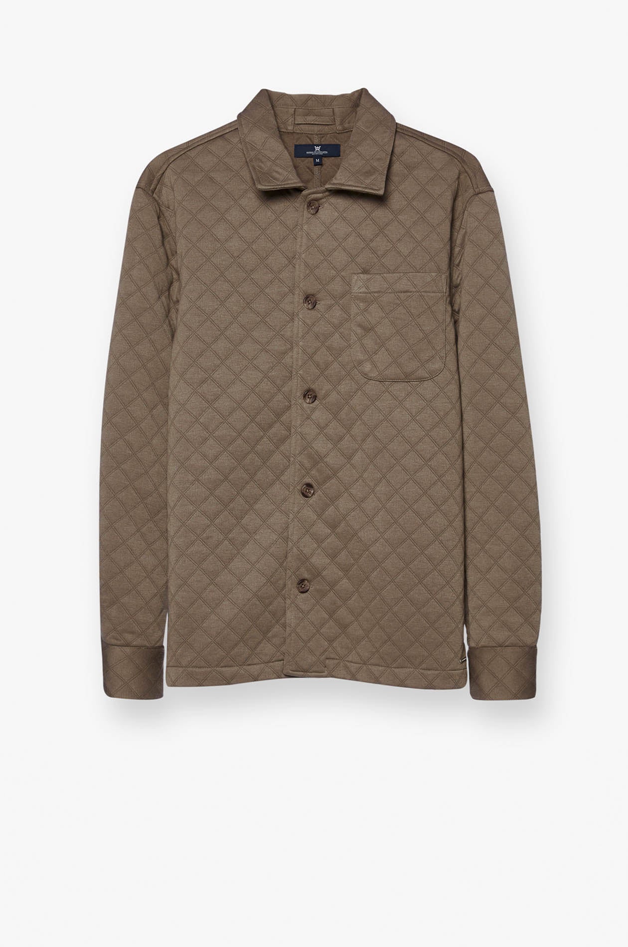 ARGYLE QUILTED OVERSHIRT