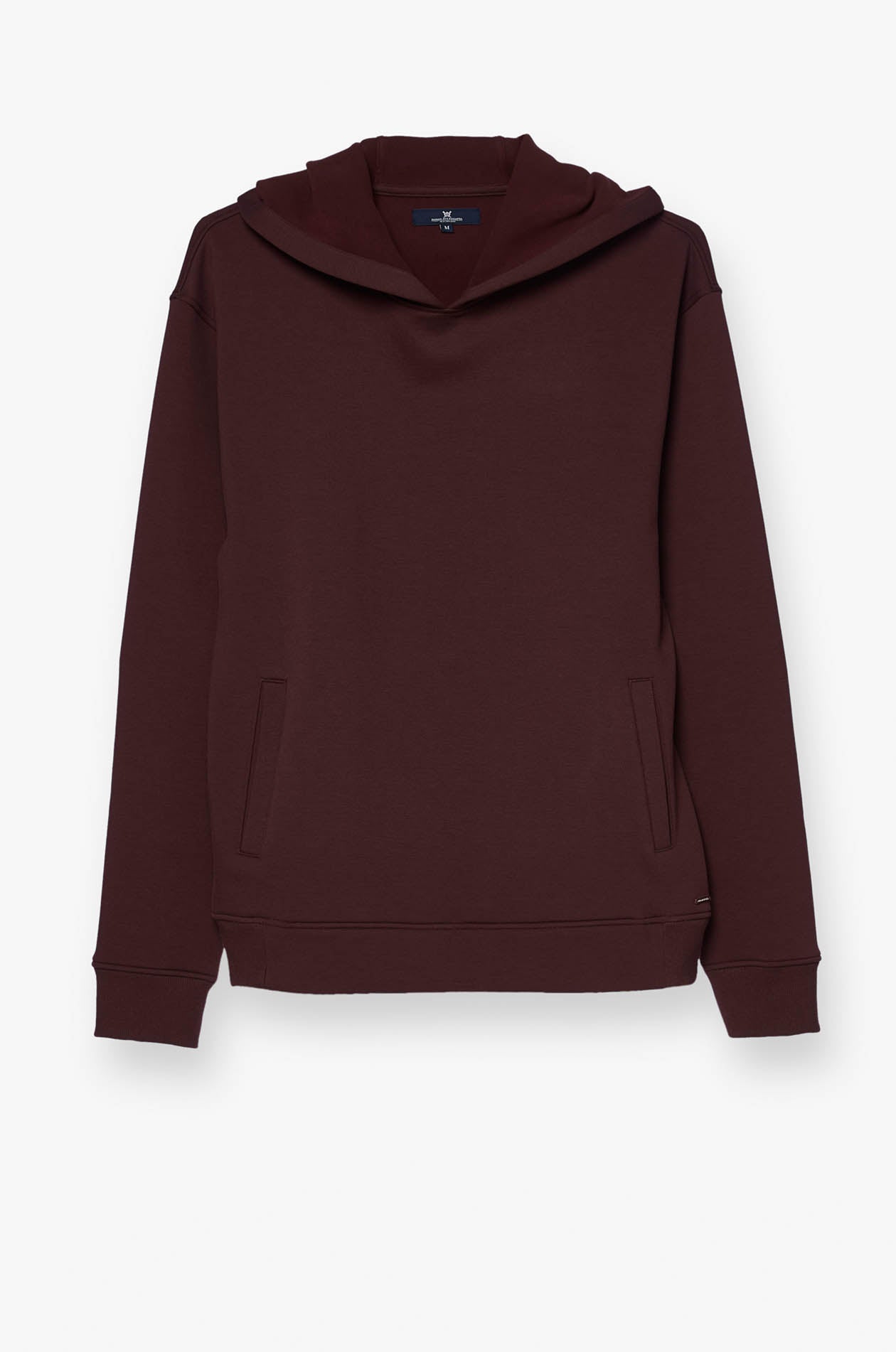 DARK RED COTTON HOODIE
