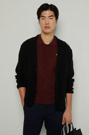 TEXTURED KNITTED SHORT SLEEVE SHIRT