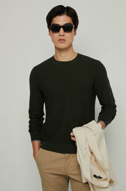 WAFFLE TEXTURED KNITTED TEE