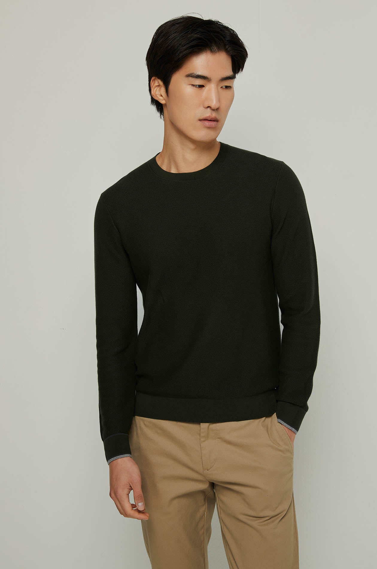 WAFFLE TEXTURED KNITTED TEE