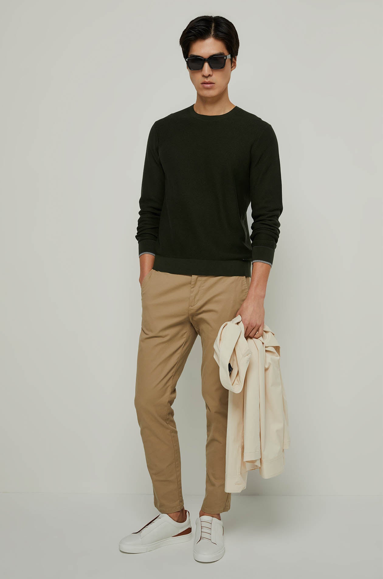 WAFFLE TEXTURED KNITTED TEE