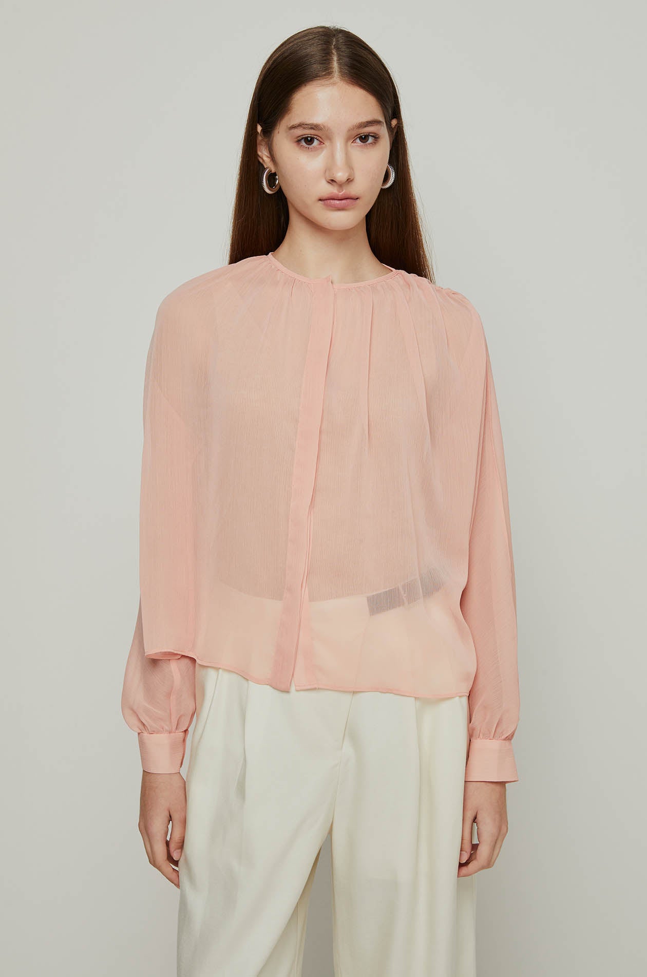 SLIT SLEEVE BLOUSE