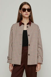 CHECKED PRINTED JACKET