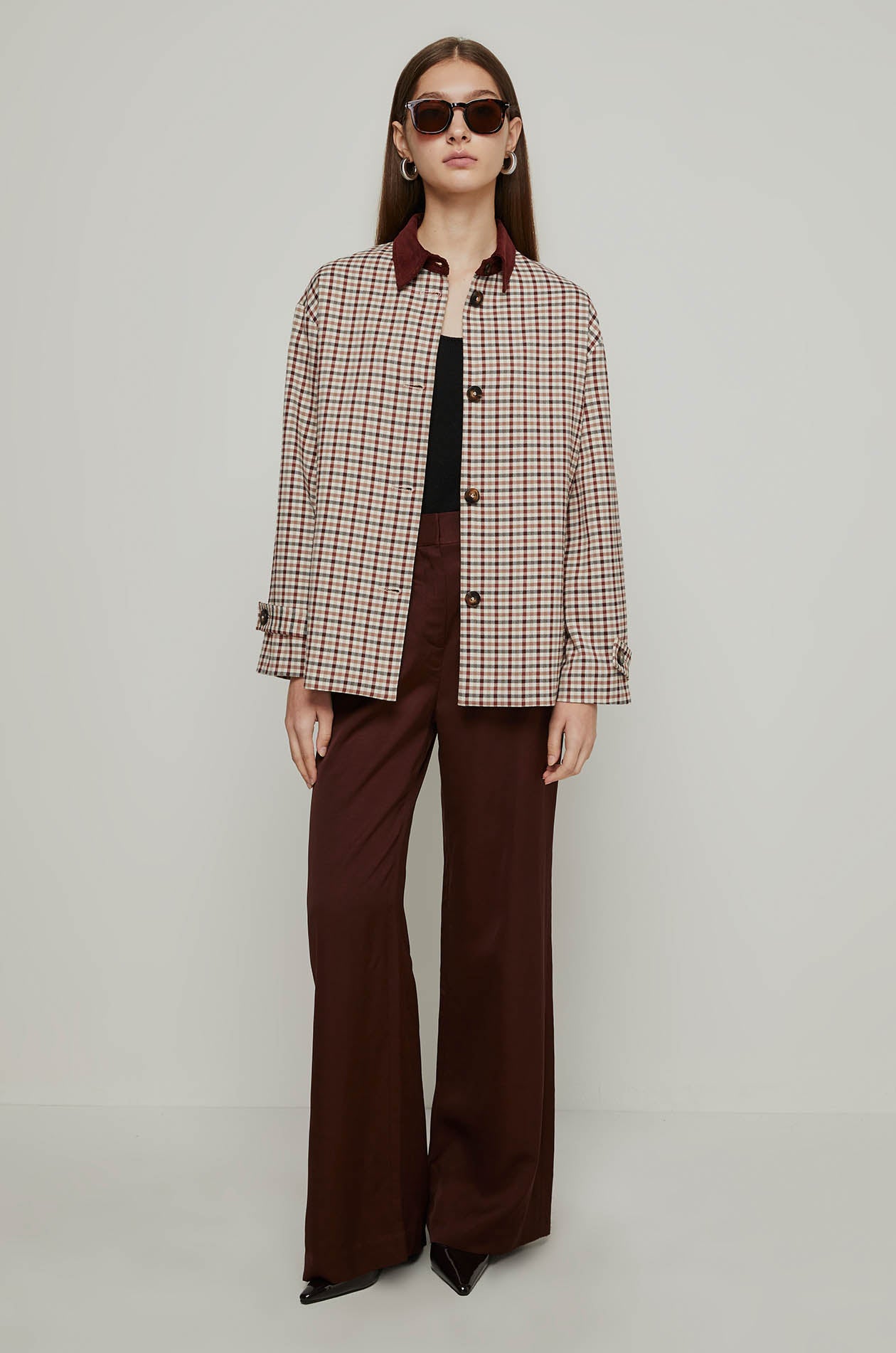 CHECKED PRINTED JACKET