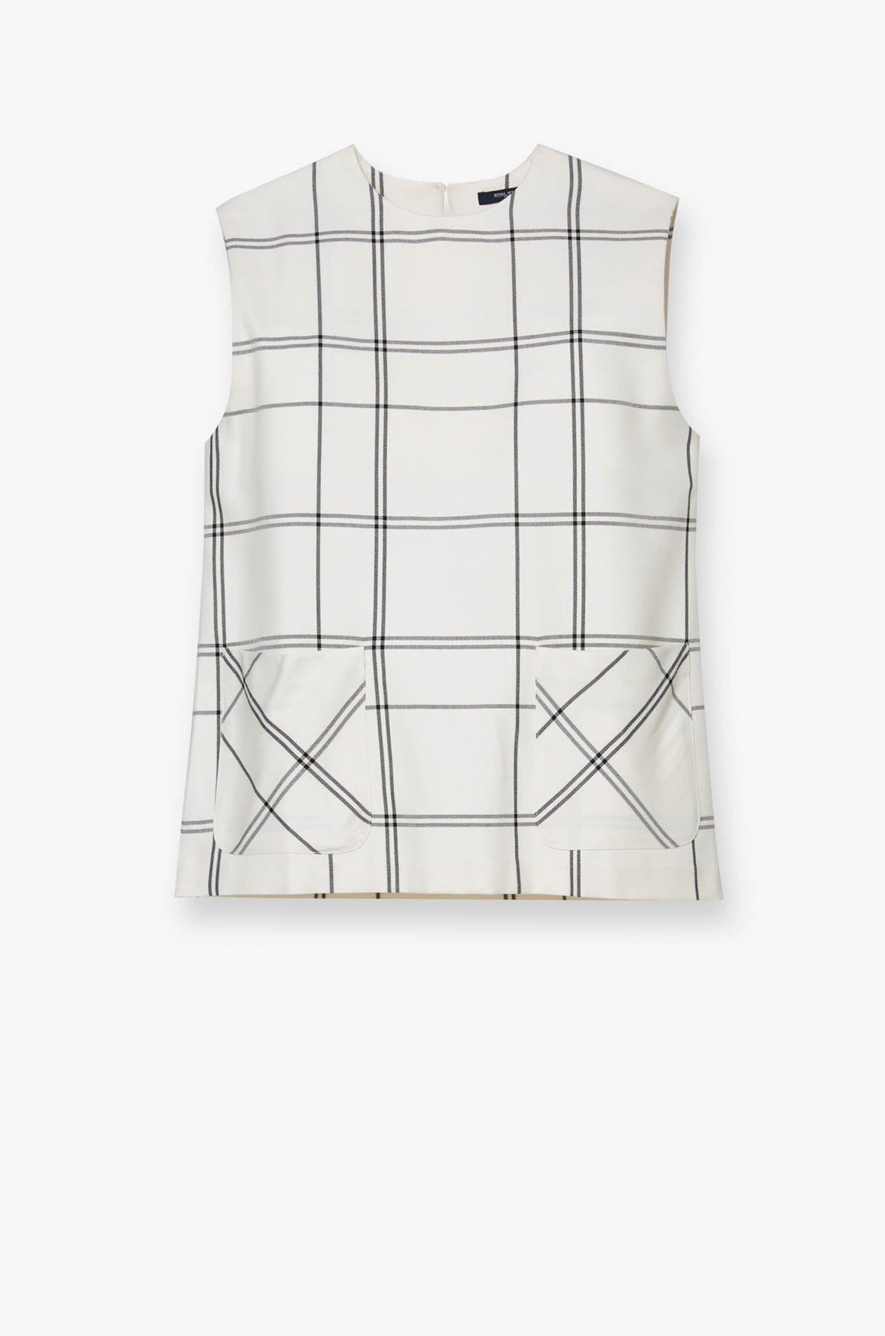 CHECKED SLEEVELESS TOP