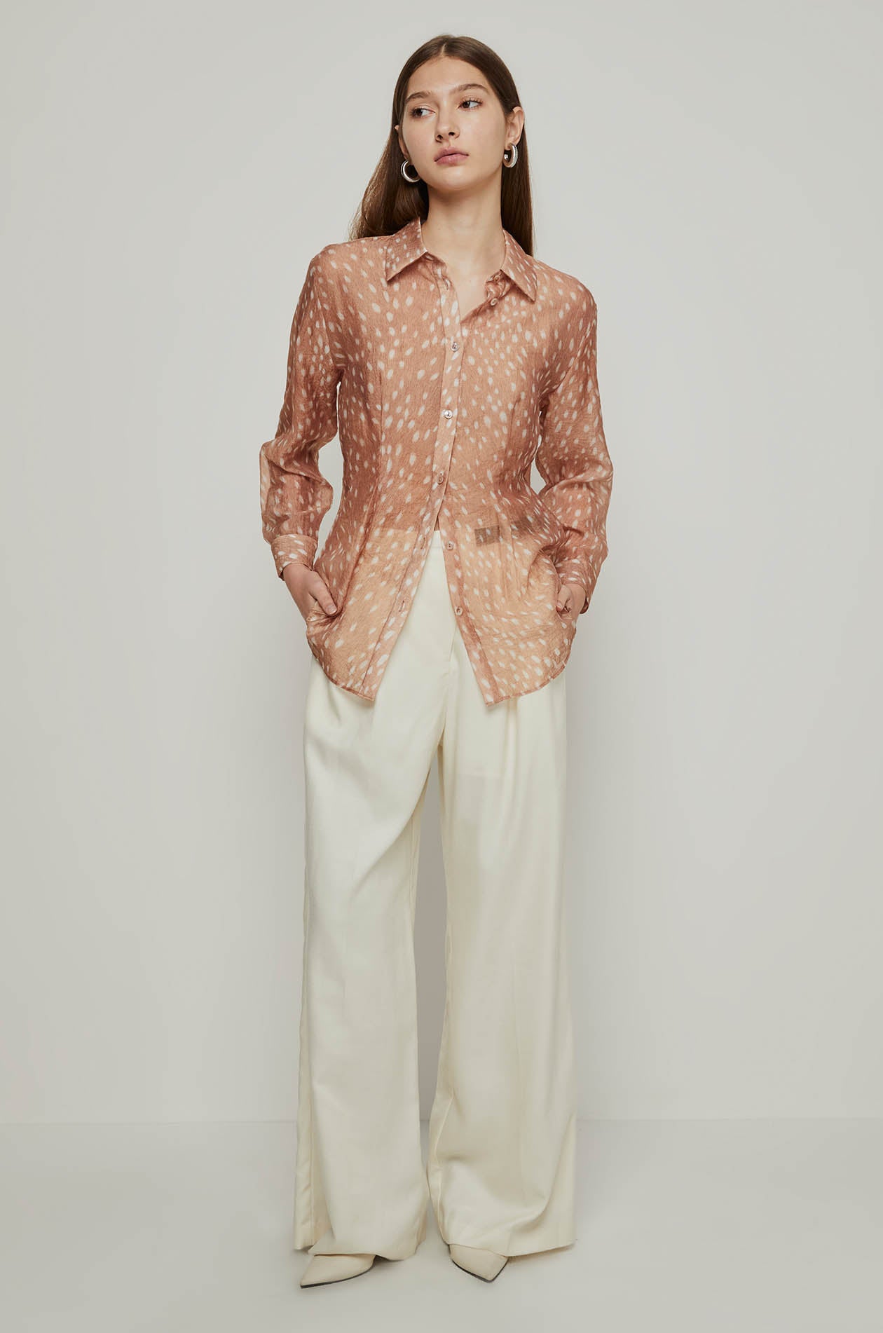 FAWN PRINTED LONG SLEEVE SHIRT