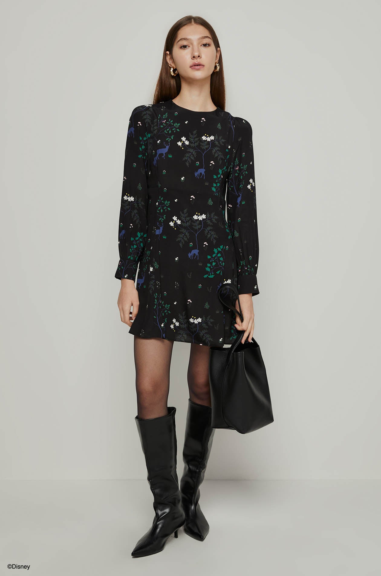 BAMBI IN THE FOREST MINI DRESS
