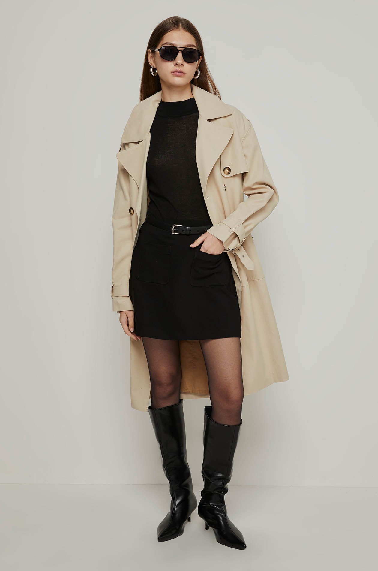 A-LINE SKIRT WITH POCKET