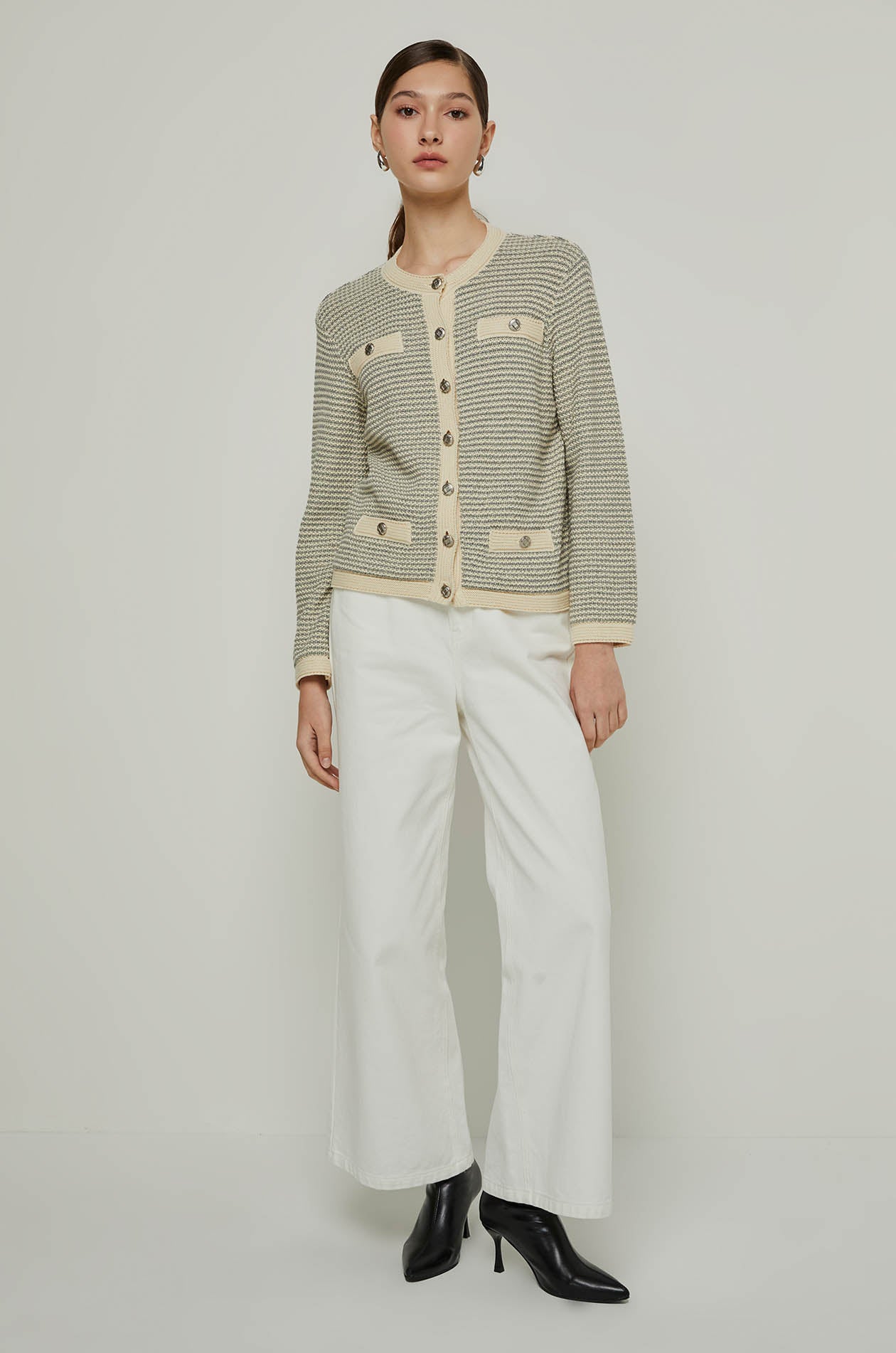 BUTTON-UP KNITTED CARDIGAN