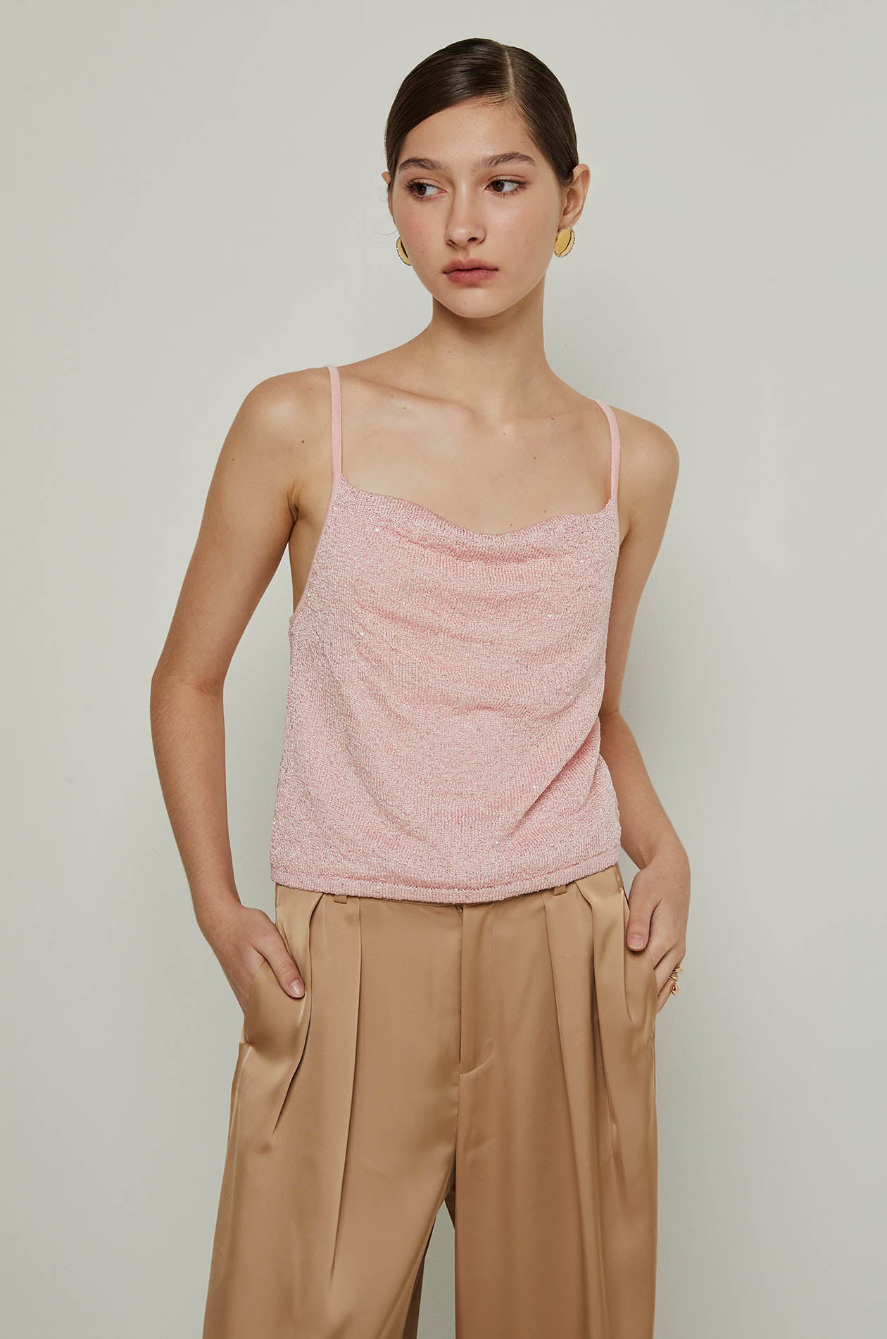 LUREX KNITTED CAMISOLE