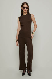 KNITTED FLARED PANTS