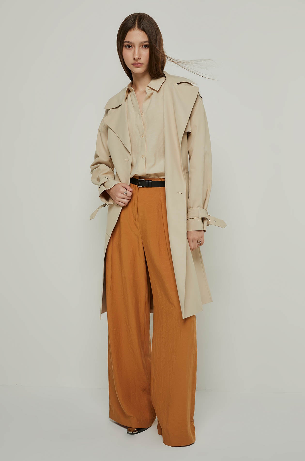 REFLECT LOGO LONG SLEEVE SHIRT Beige / XL