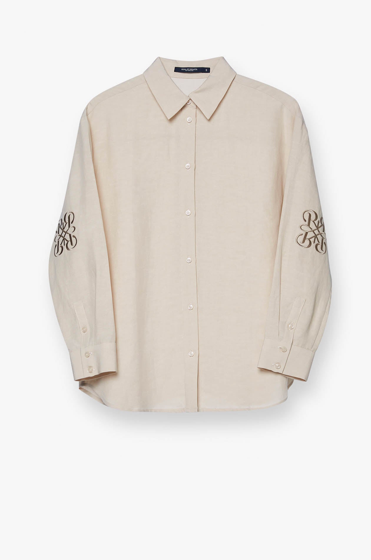 REFLECT LOGO LONG SLEEVE SHIRT Beige / XL