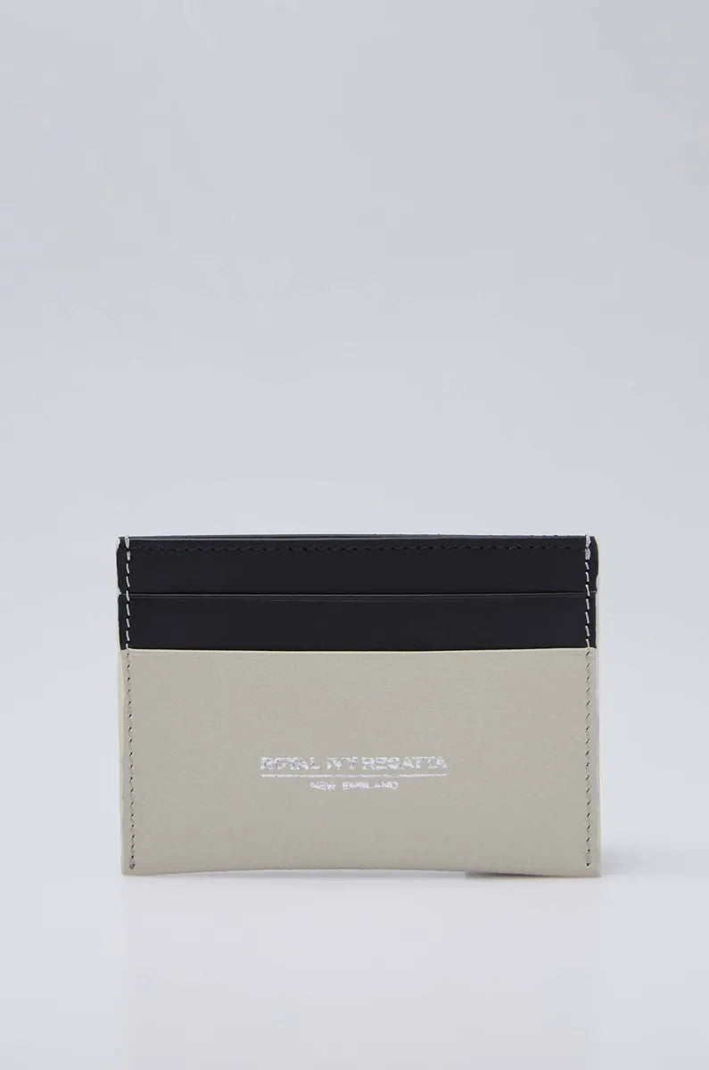 CONTRAST LEATHER CARD HOLDER