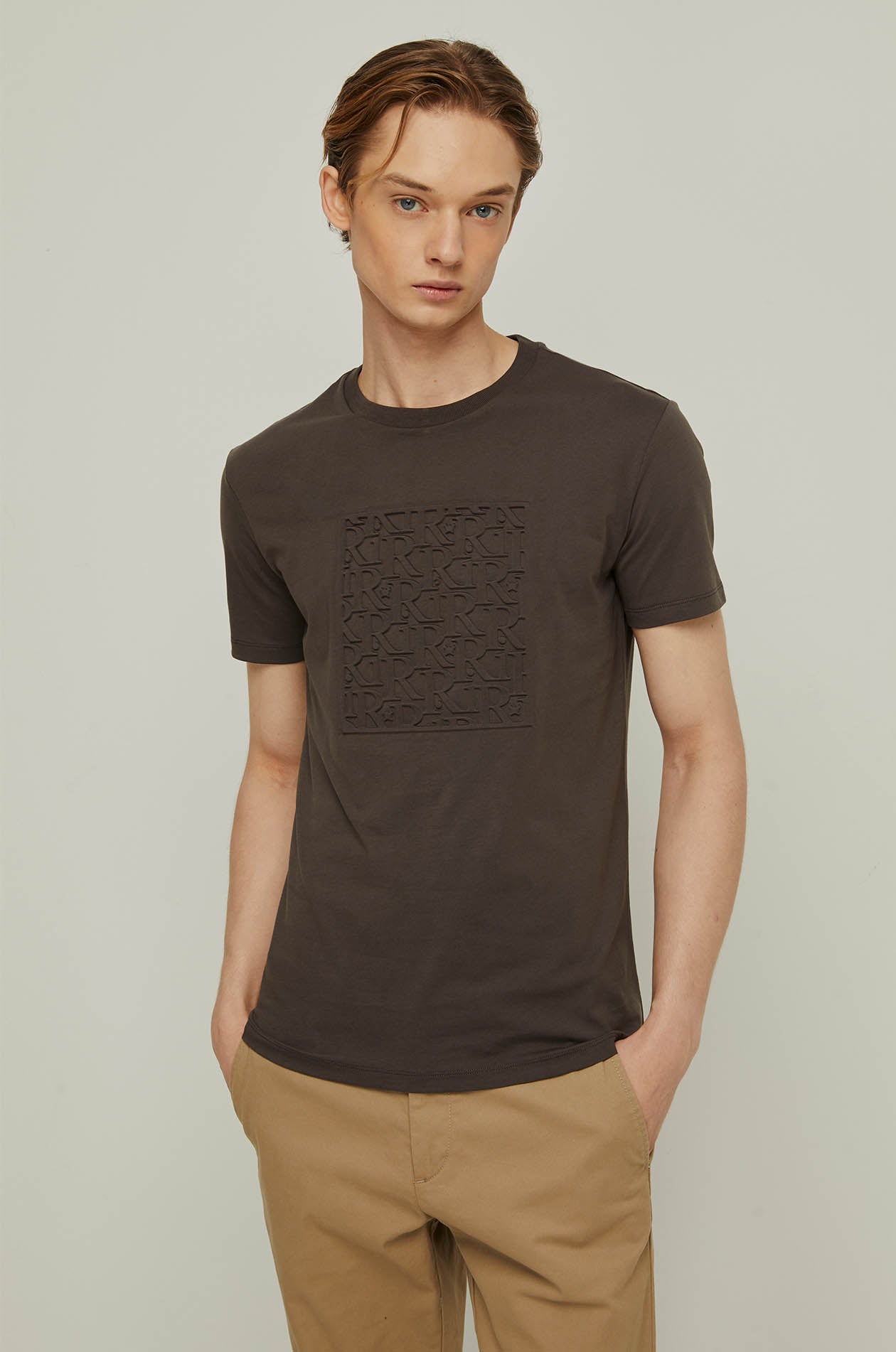 EMBOSSED RIR MONOGRAM TEE