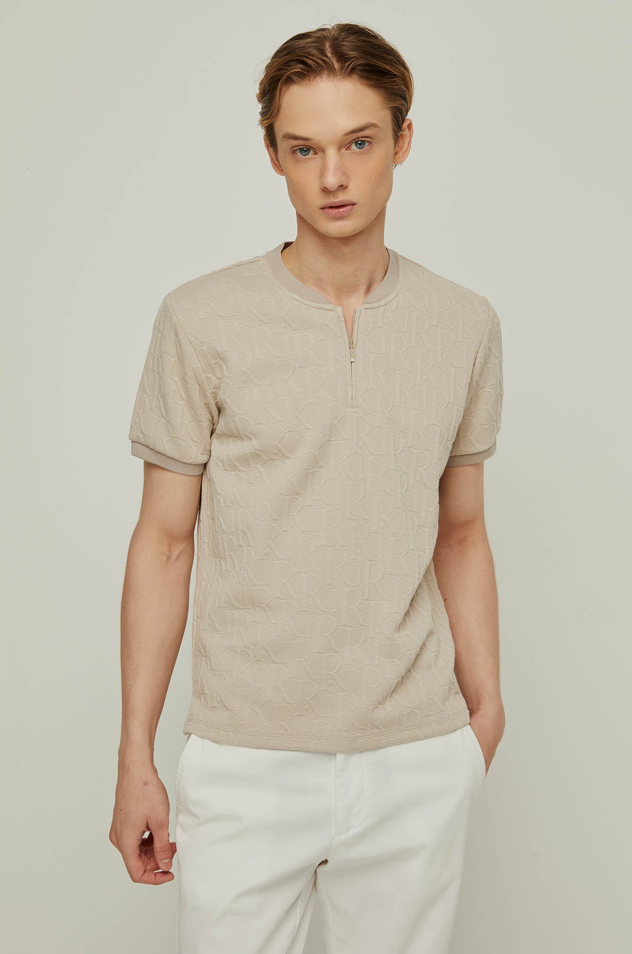 RIR MONOGRAM JACQUARD TEE