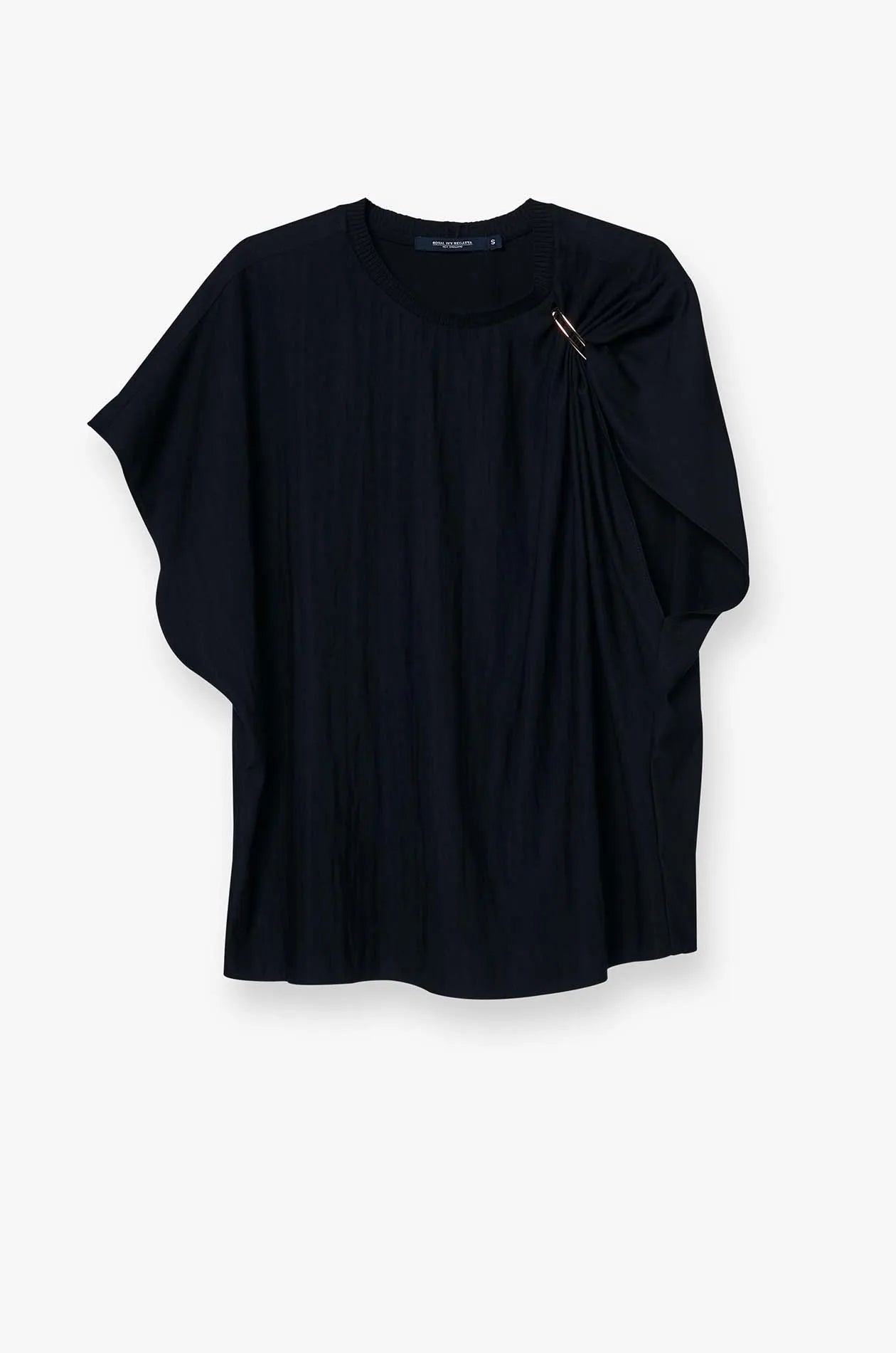 DRAPED ONE-SHOULDER BLOUSE