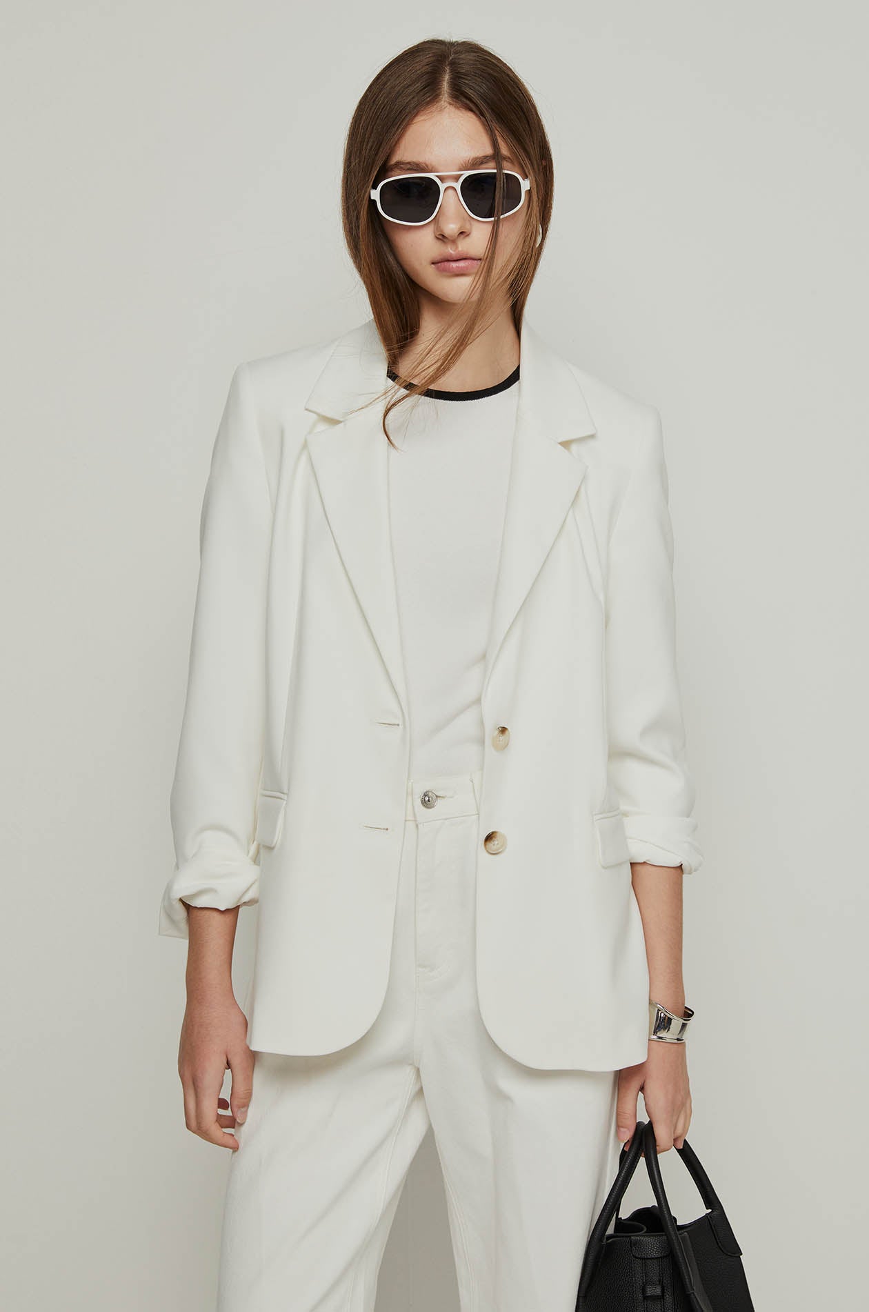 CONTRAST TRIM KNITTED TEE