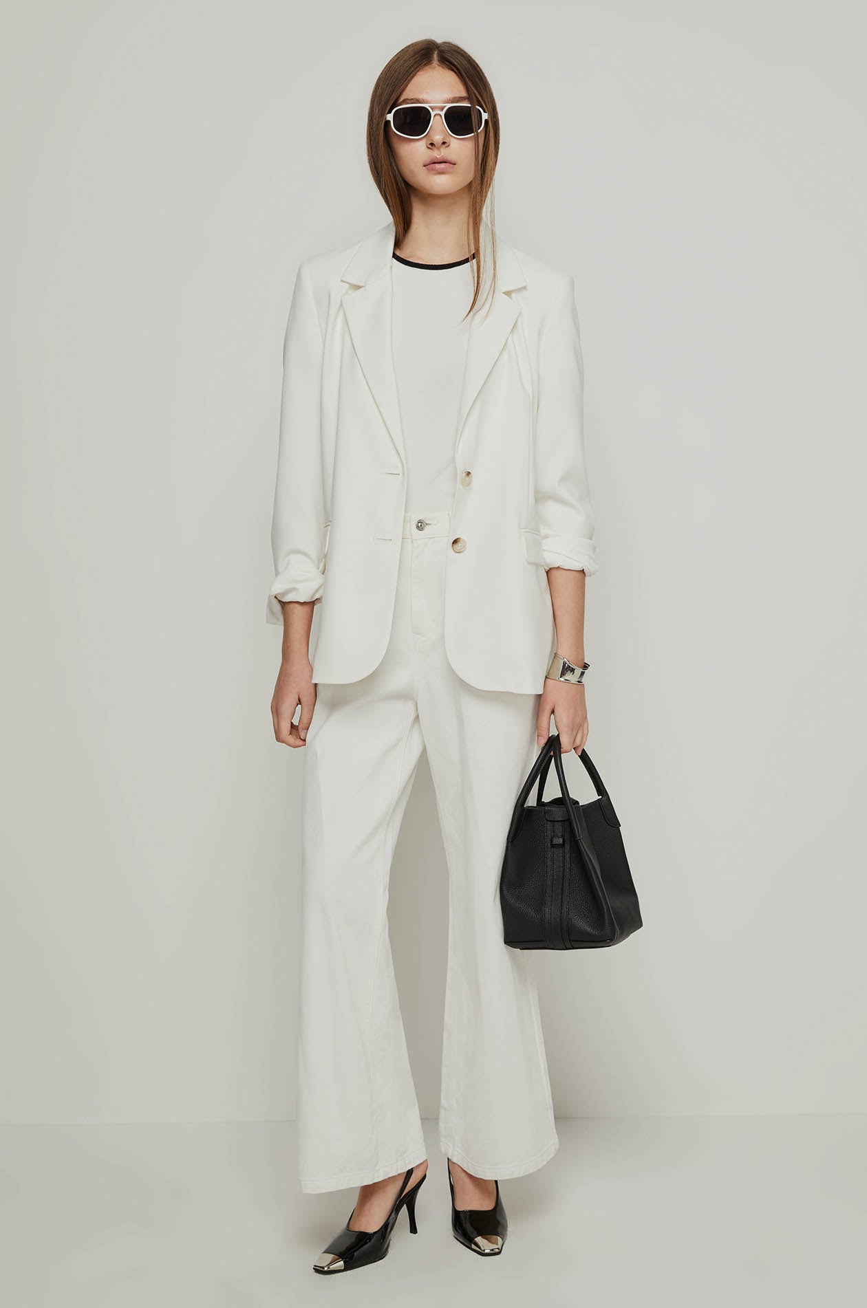 CONTRAST TRIM KNITTED TEE