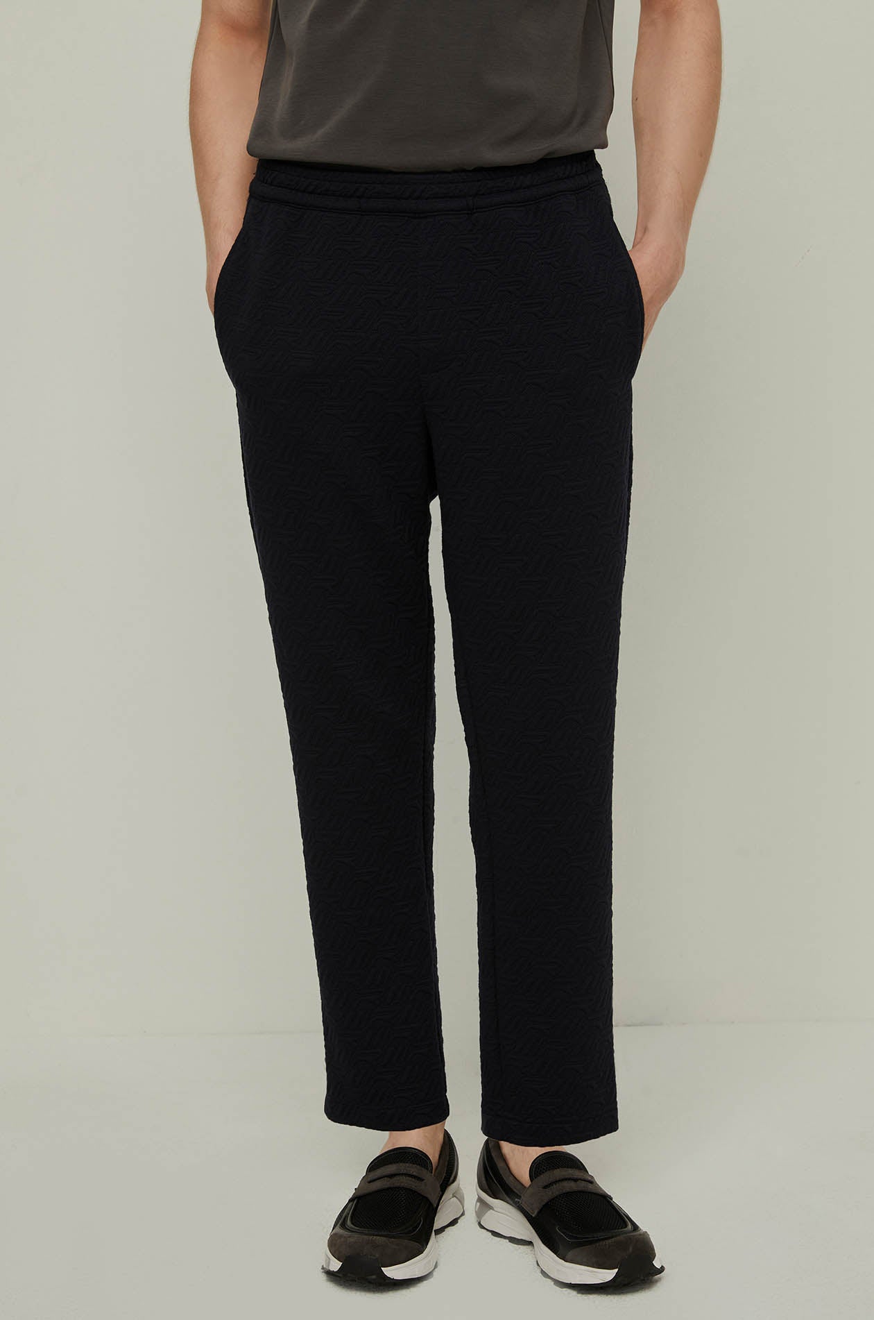 R MONOGRAM JACQUARD TRACK PANTS