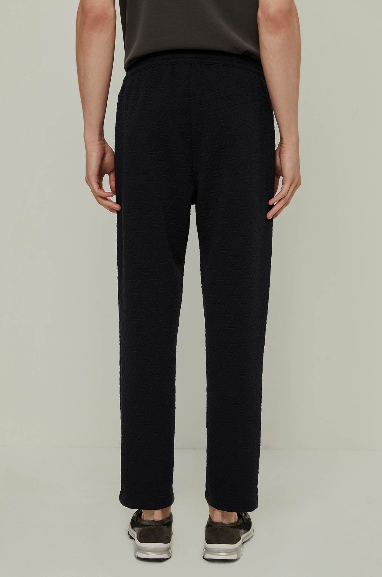 R MONOGRAM JACQUARD TRACK PANTS