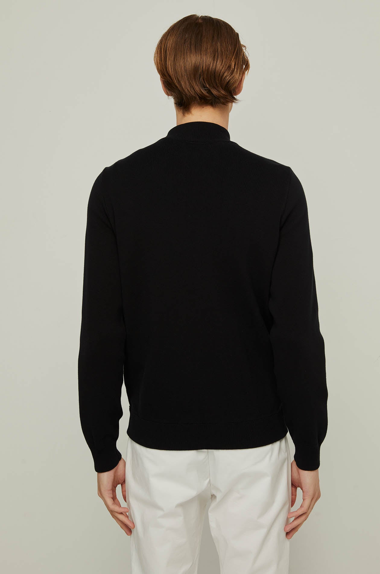 PADDED KNIT ZIP-UP JACKET