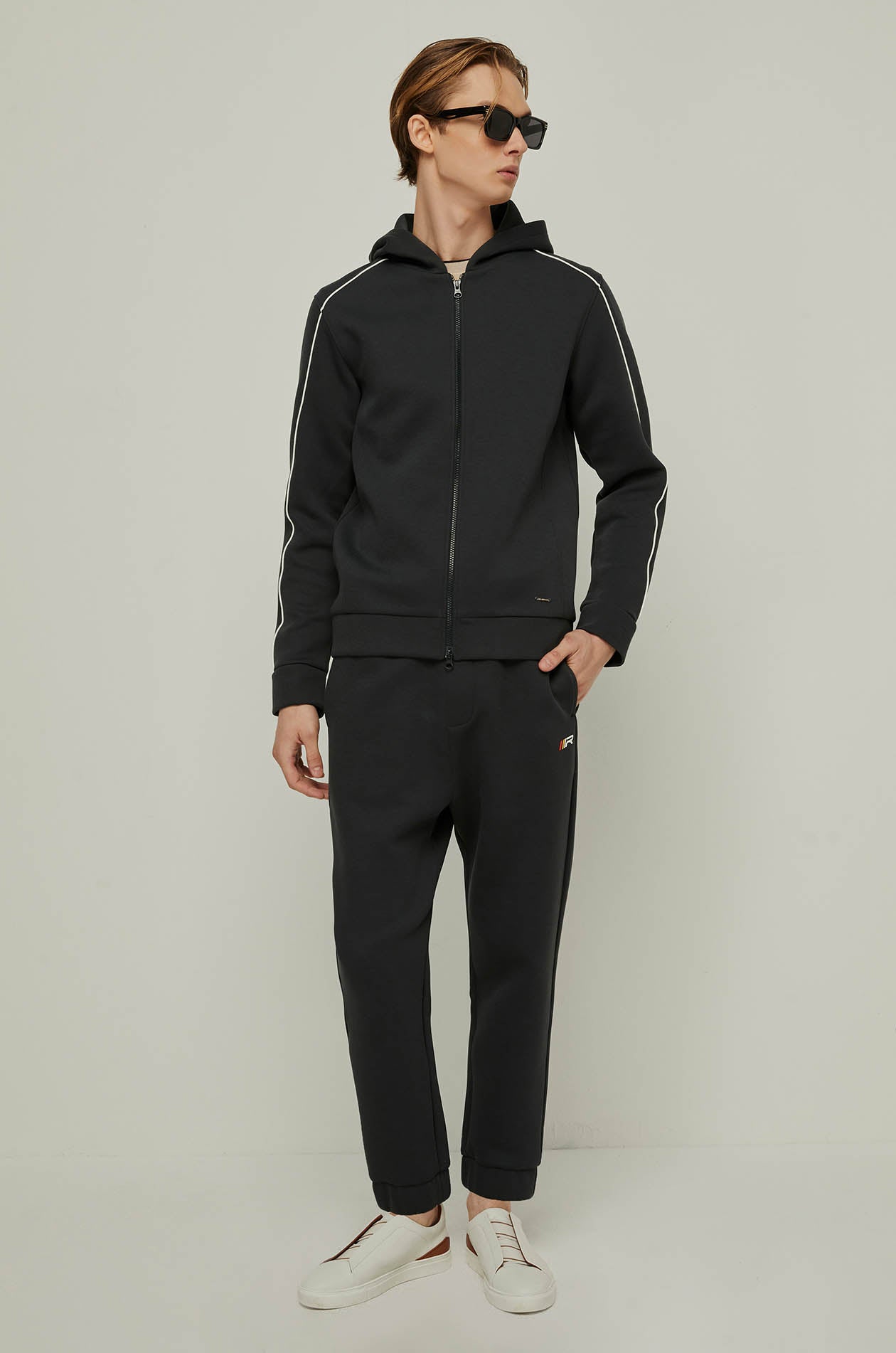 RACING CONTRAST PIPING HOODIE