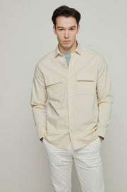 TWILL DOUBLE POCKET OVERSHIRT