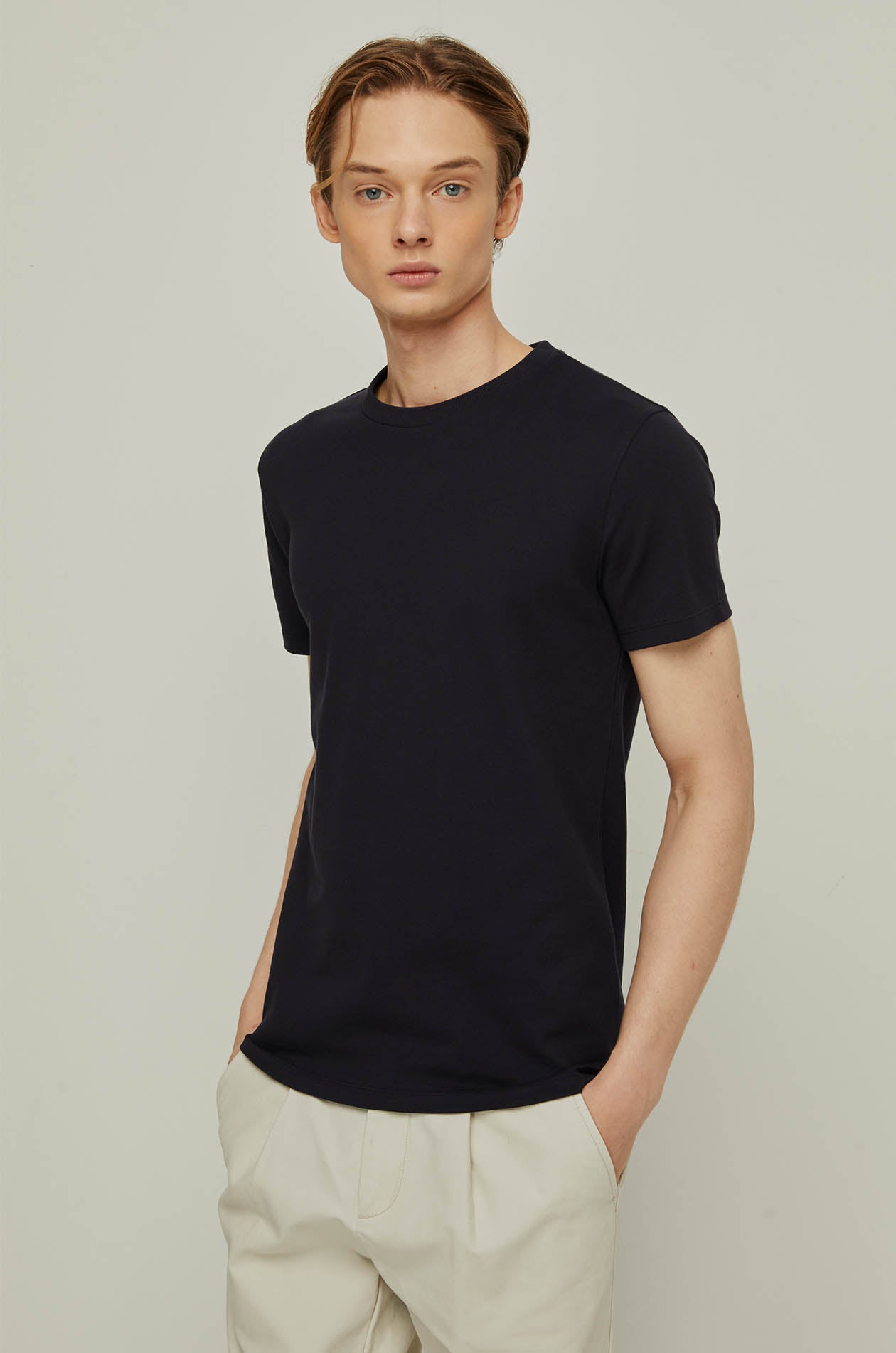 ROUND NECK PIQUE TEE