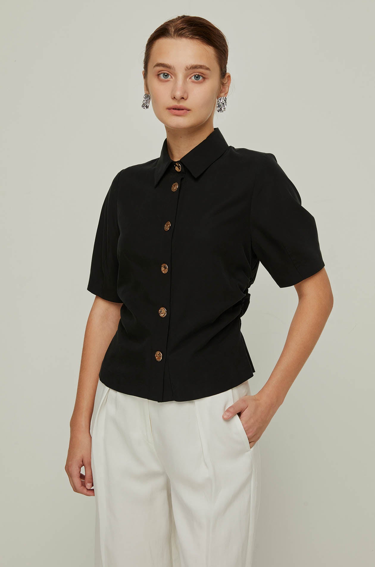ELEGANT BALLOON SLEEVE BLOUSE
